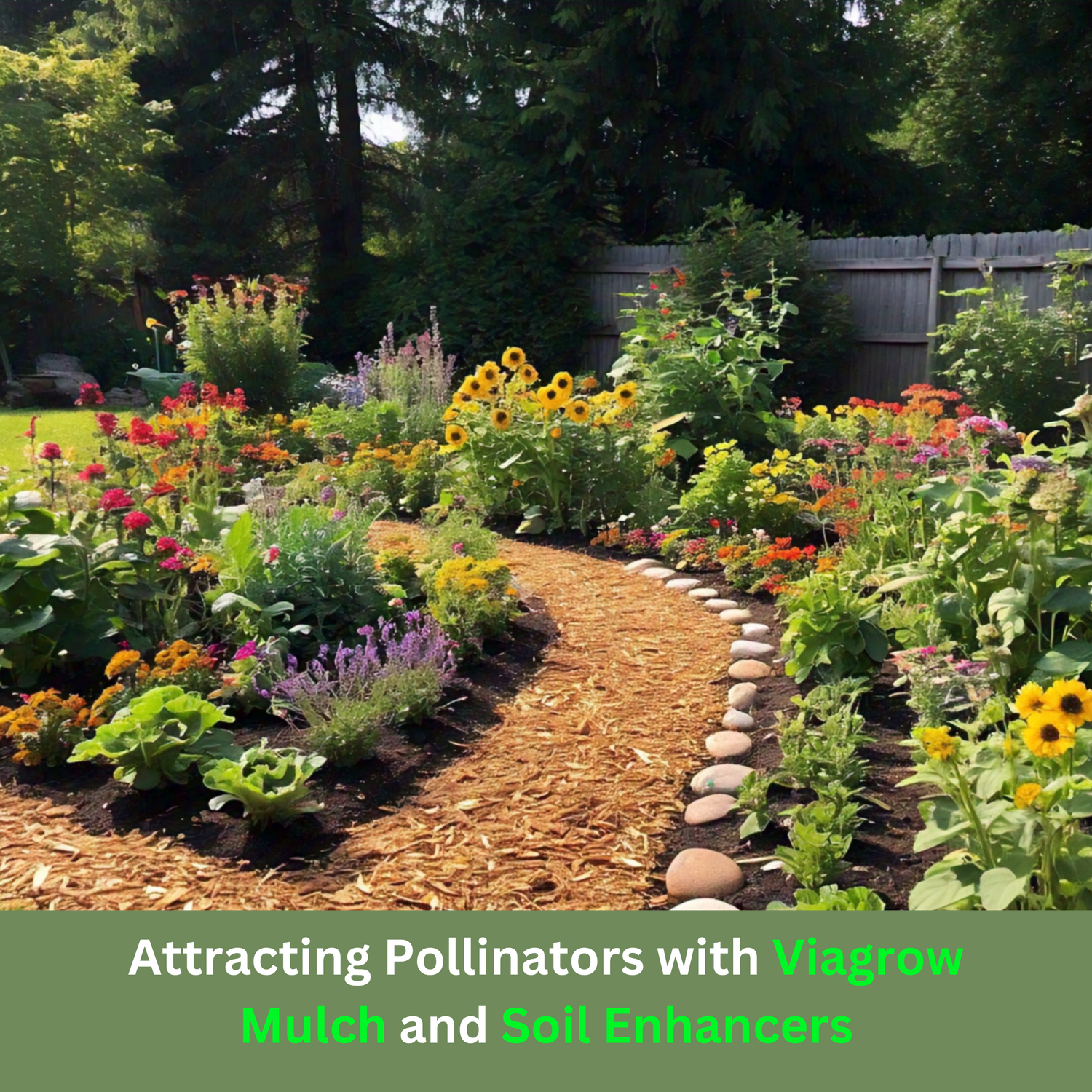 Attracting Pollinators with Viagrow Mulch and Soil Enhancers