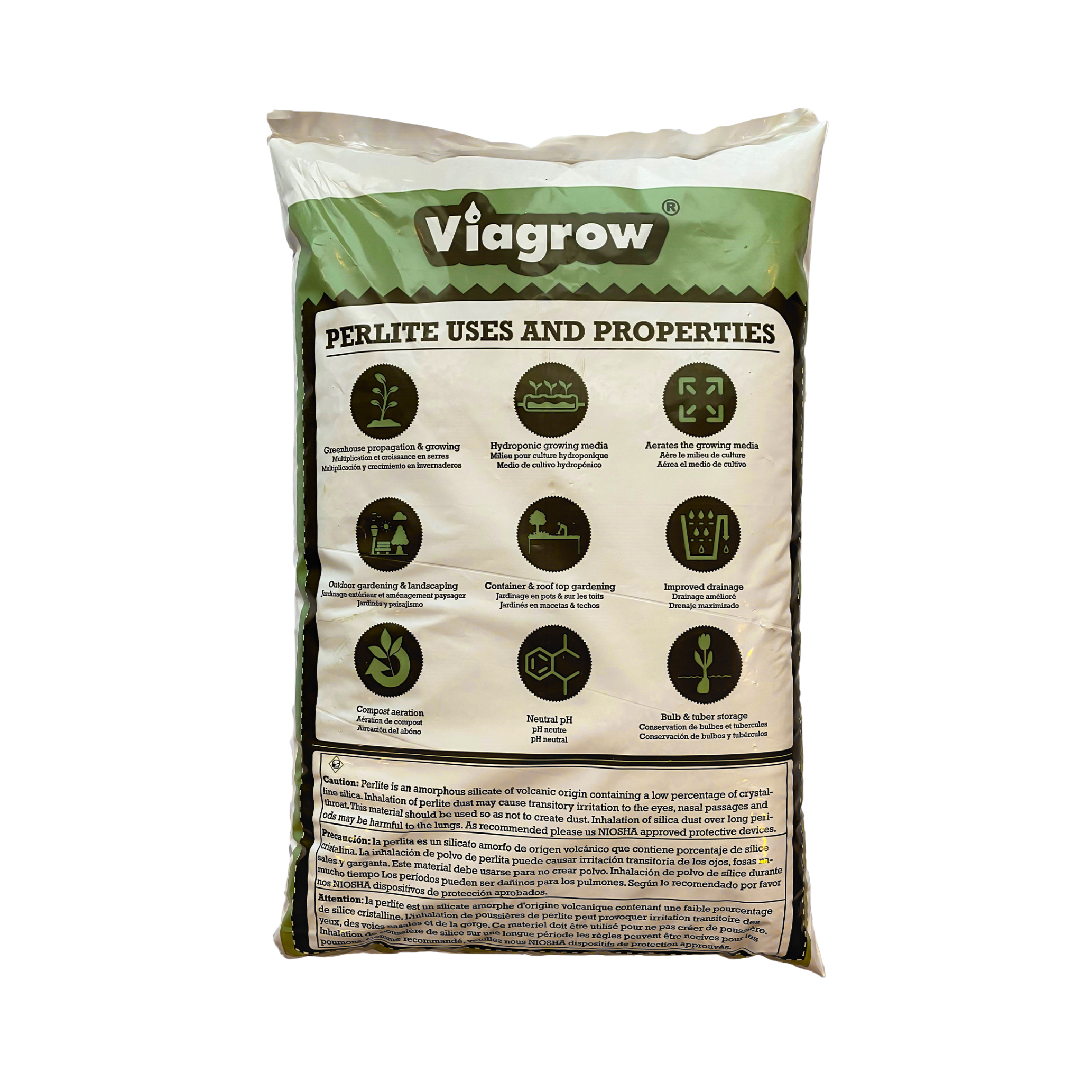 Viagrow 1 cu. ft. Horticultural Perlite White Natural Soil Amendment (Packs)