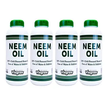 Viagrow 32 oz. Organic Cold Pressed Neem Oil Seed Extract Natural Plant Protection 15-Case