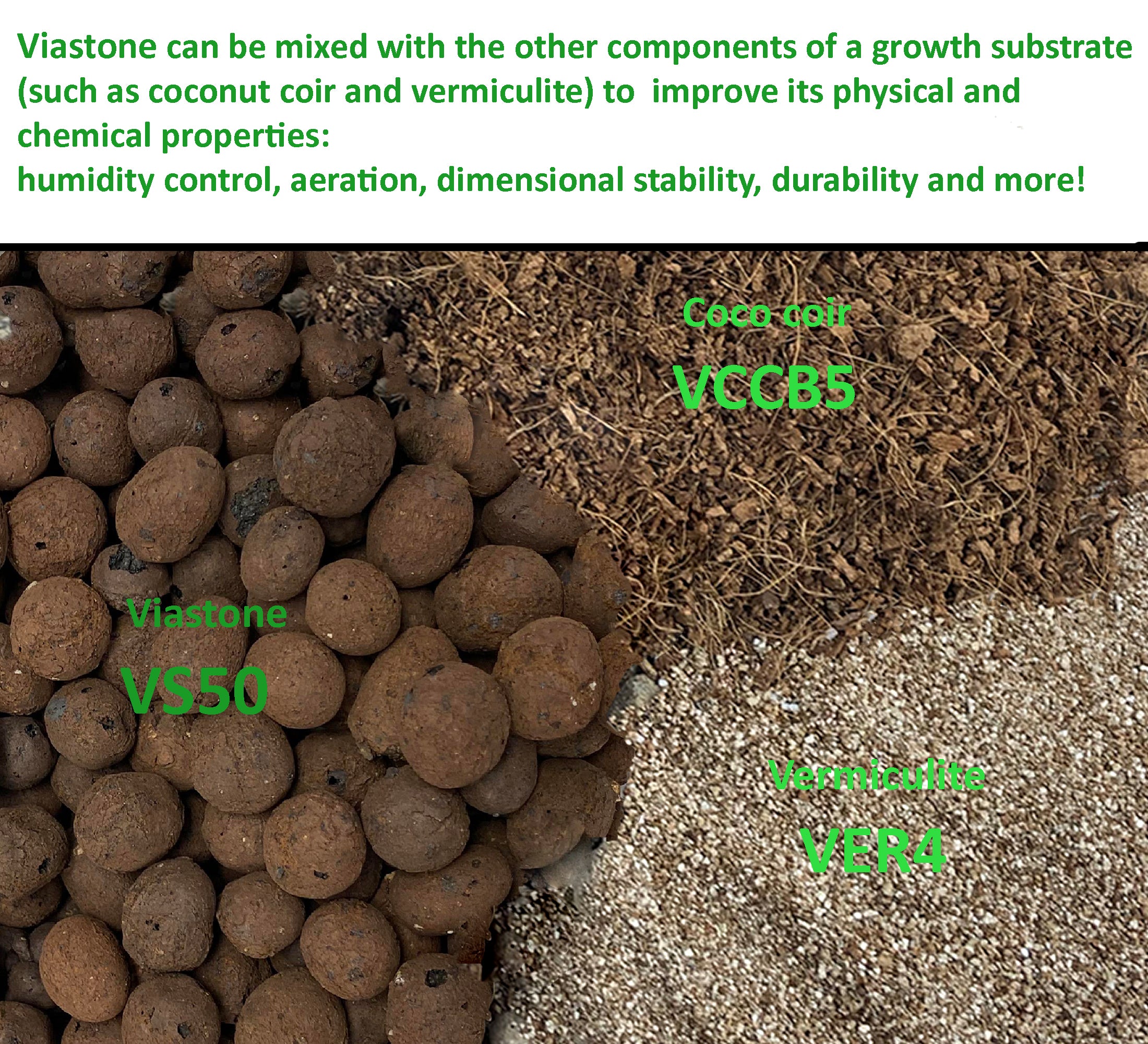 Viastone 10L Expanded Clay Pebbles Round Grow Rocks Hydroponic Growing Medium (Packs)