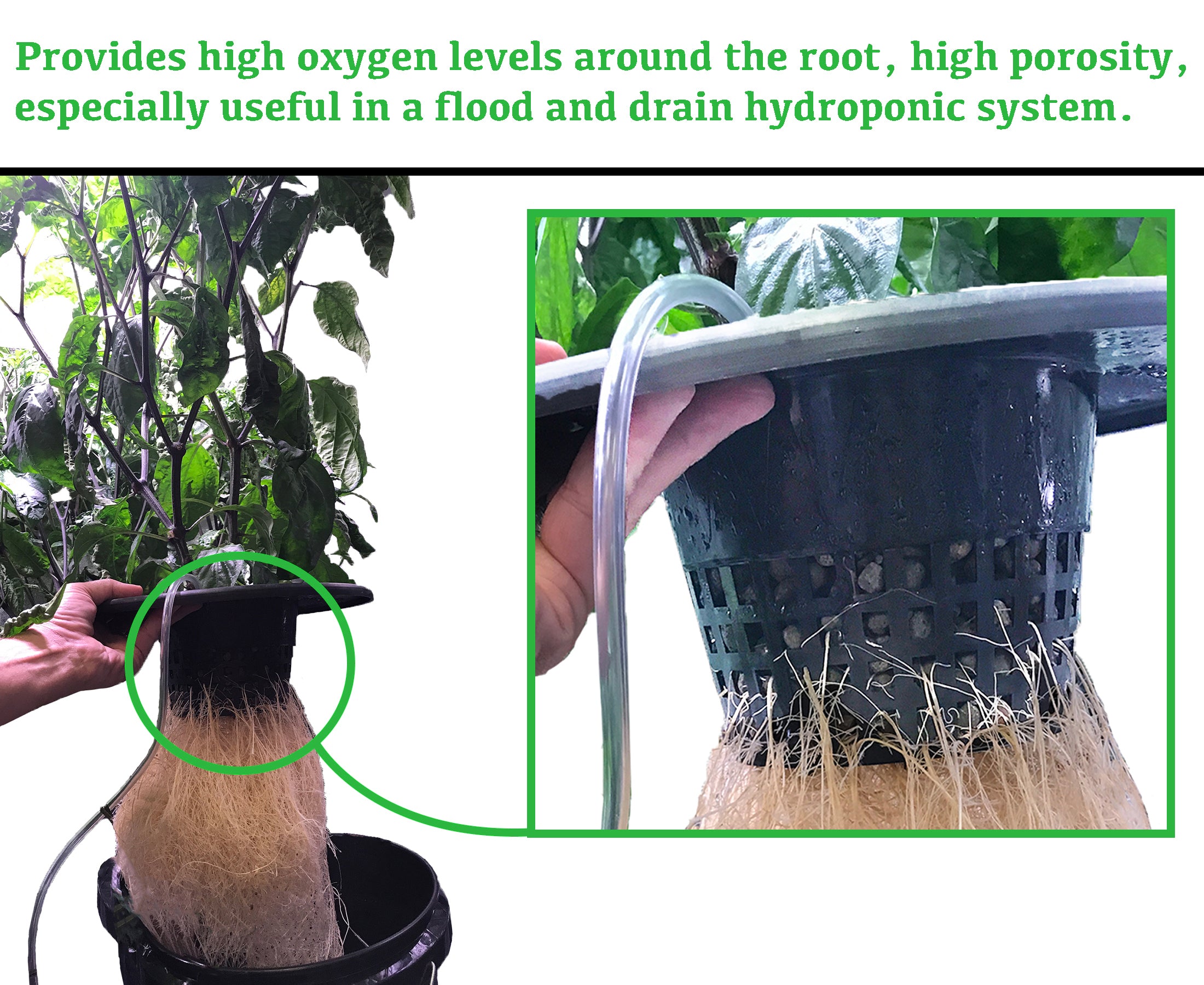 Viastone 50L Expanded Clay Pebbles Irregular Grow Rocks Hydroponic Growing Medium (Packs)