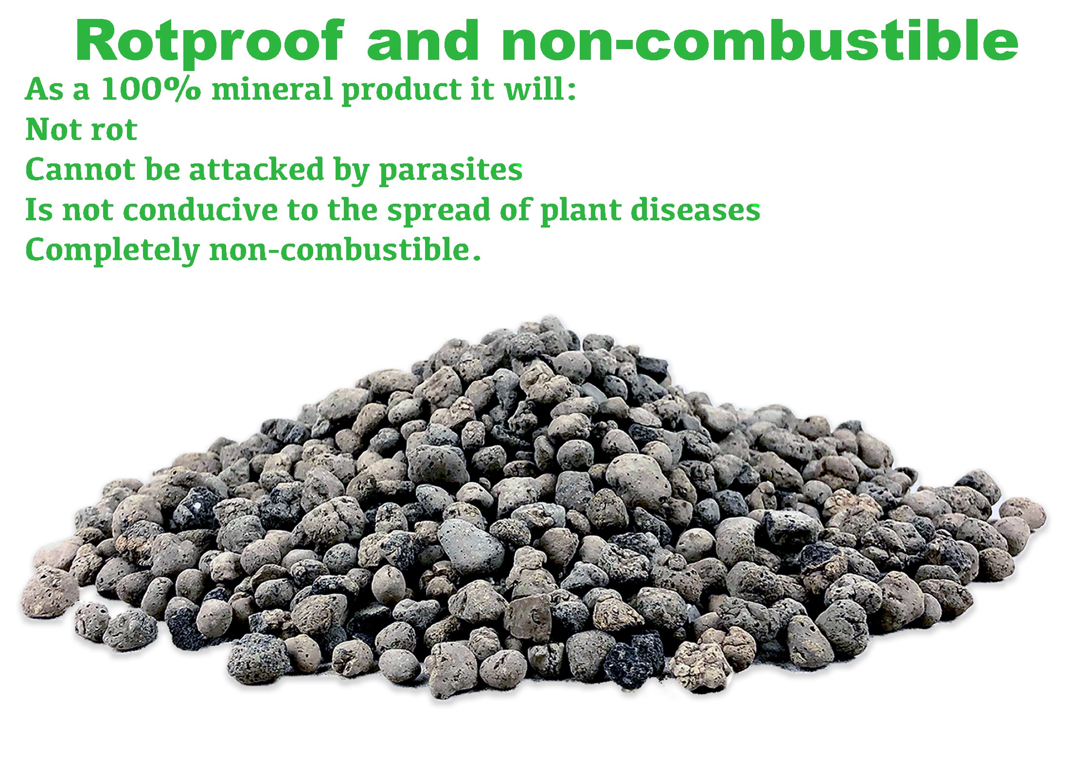 Viastone 50L Expanded Clay Pebbles Irregular Grow Rocks Hydroponic Growing Medium (Packs)