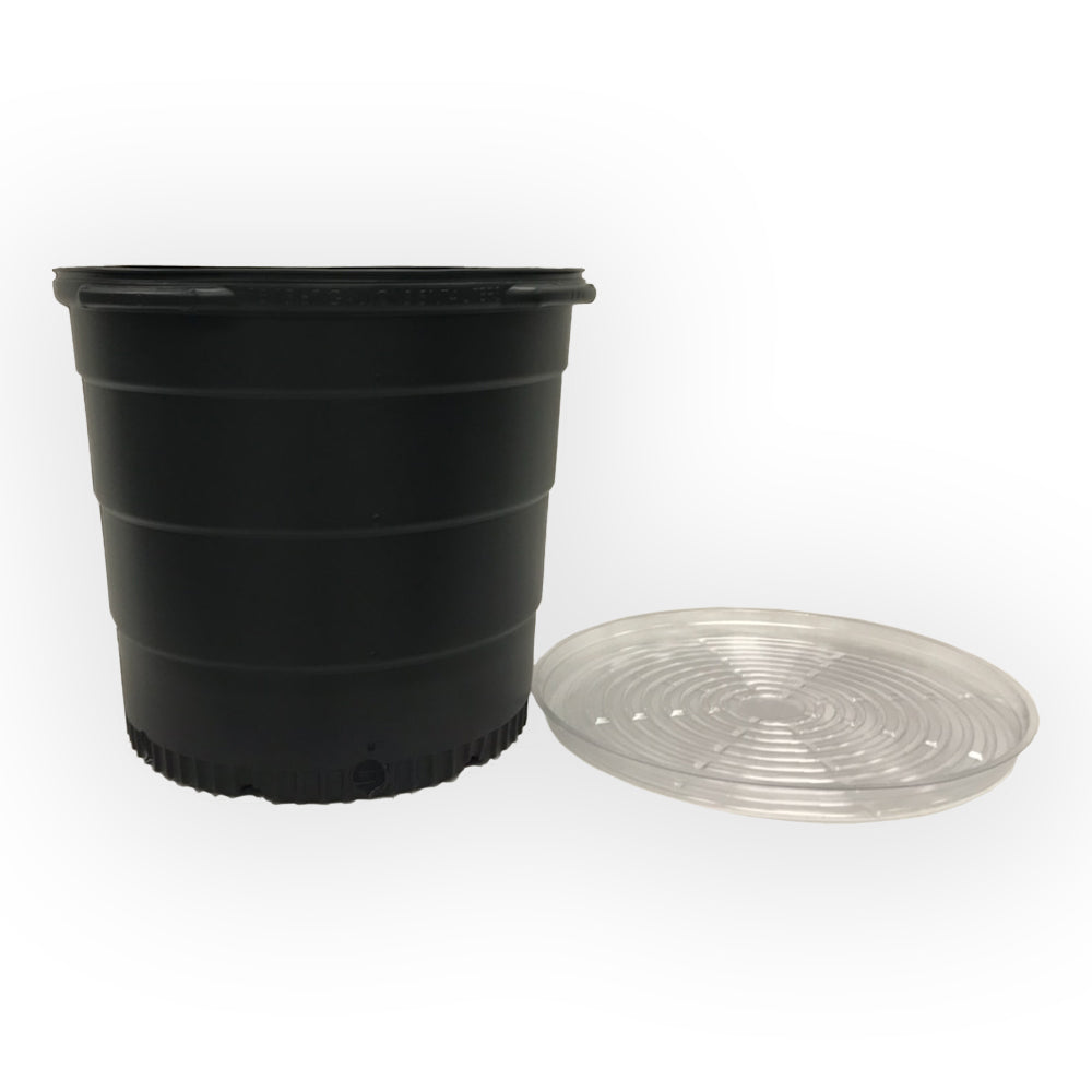 Viagrow 15 gal. 19.5 in. L x 14.5 in. W x 16.25 in. H Black Indoor/Outdoor Plastic Nursery Pot