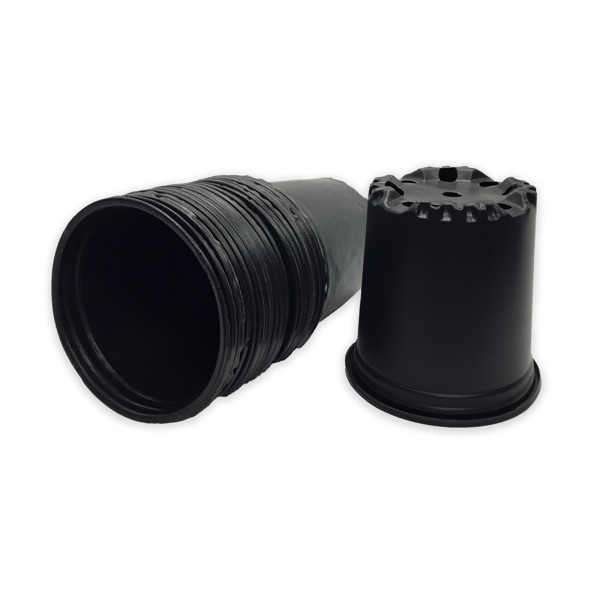 Viagrow 1/2 gal. Black Indoor/Outdoor Plastic Nursery Pot