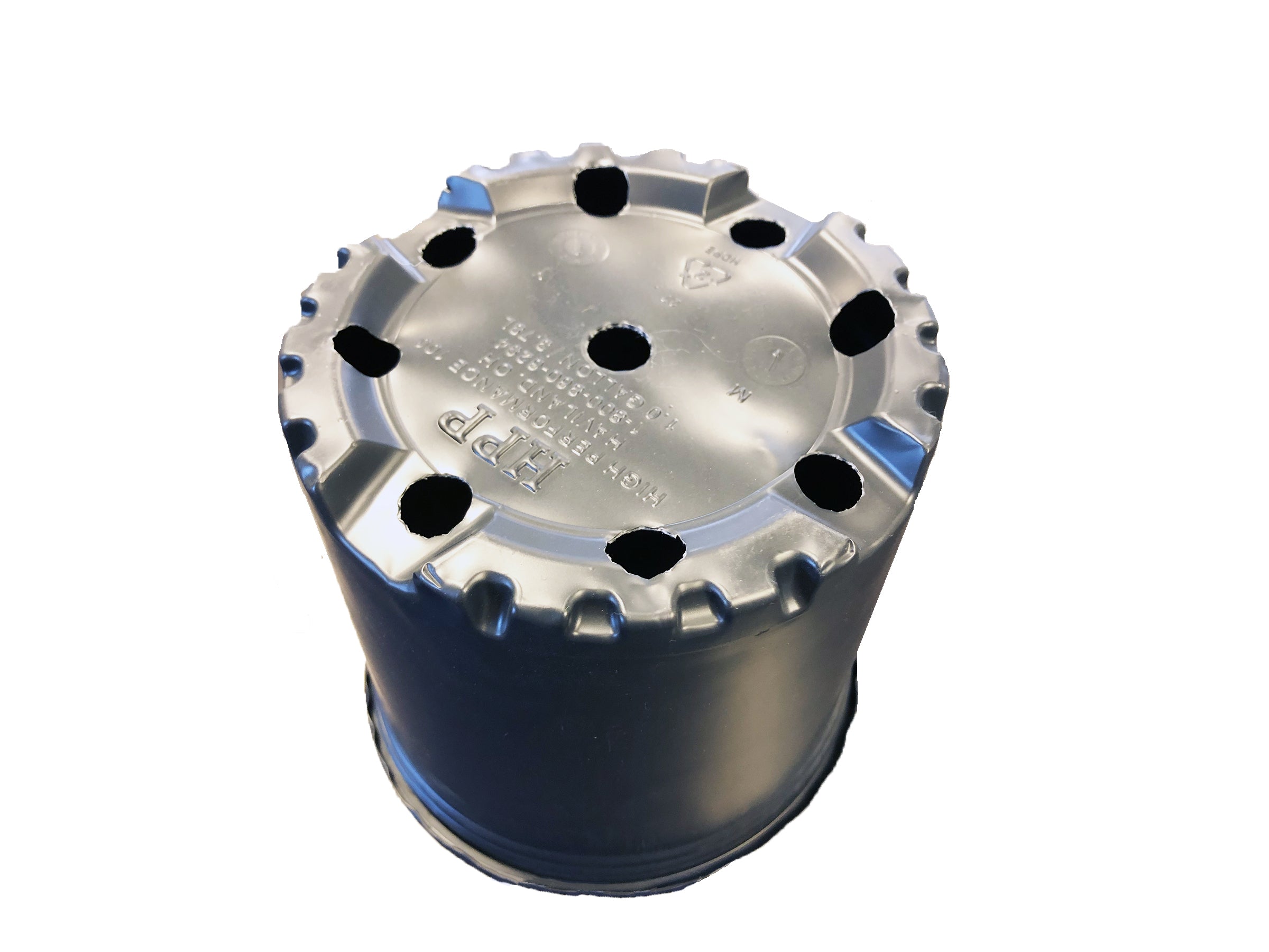 Viagrow 1 gal. Black Indoor/Outdoor Plastic Nursery Pot