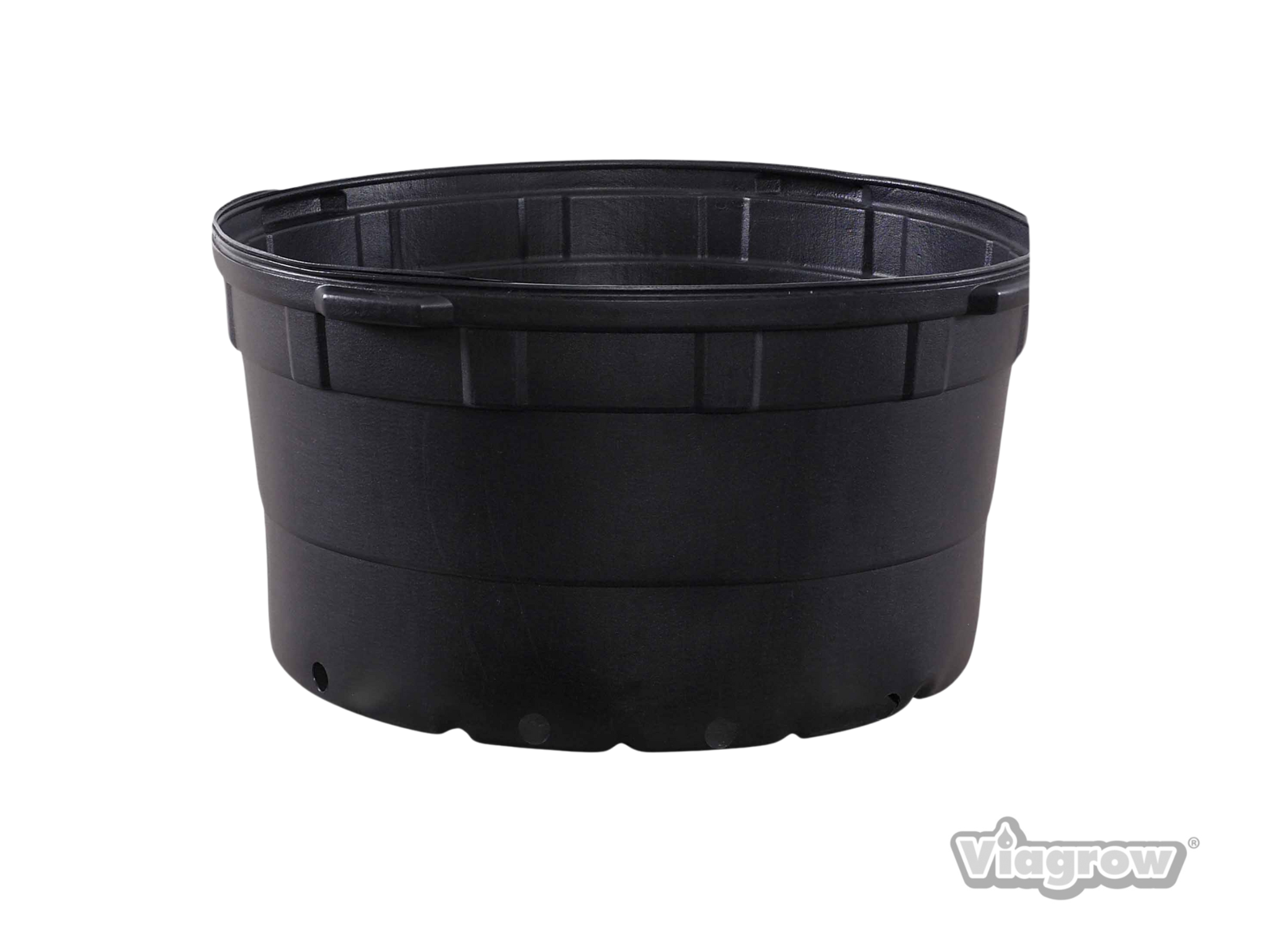 Viagrow 35 gal. 28 in. L x 28 in. W x 15 in. H Black Indoor/Outdoor Plastic Nursery Pot
