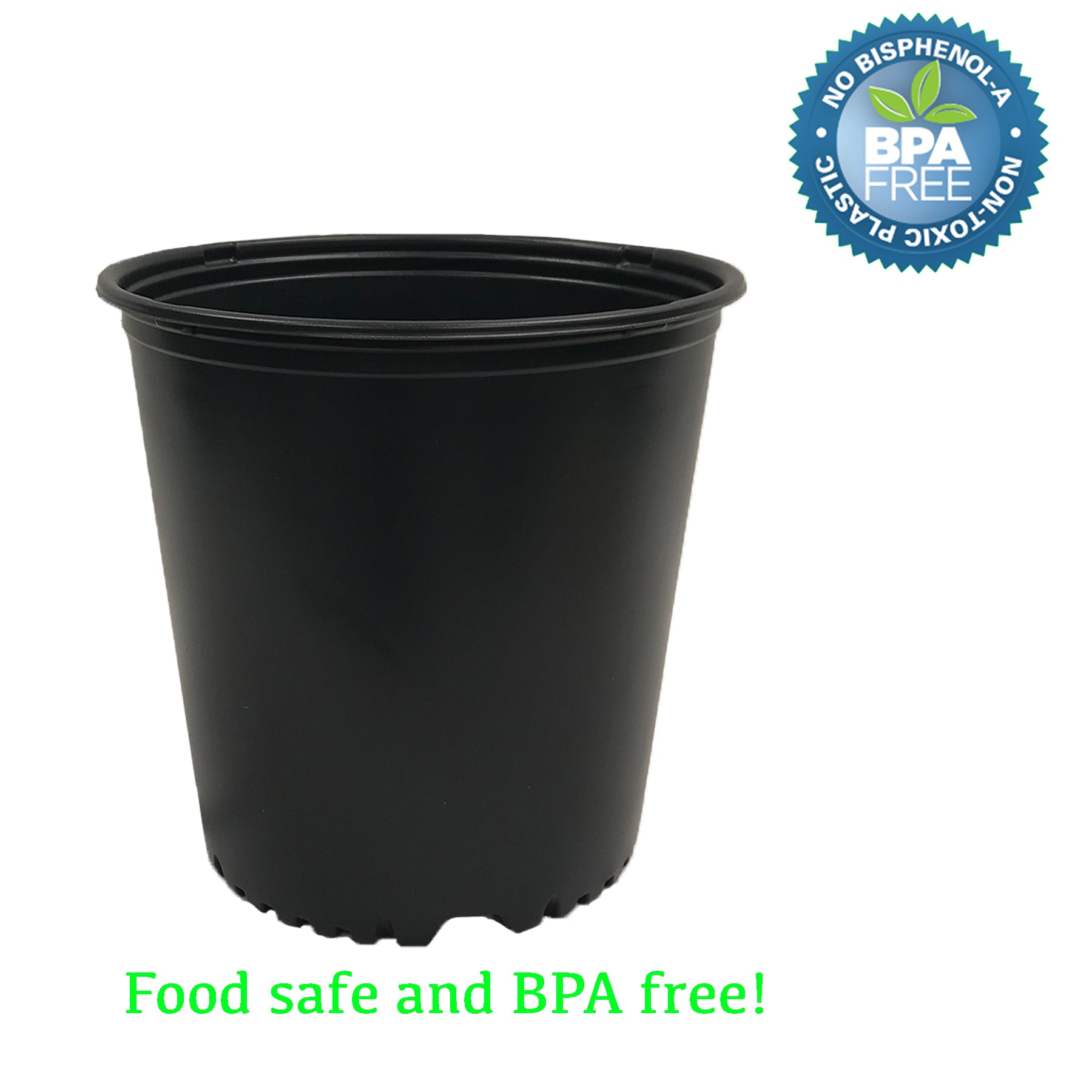 Viagrow 5 gal. Black Indoor/Outdoor Plastic Nursery Pot
