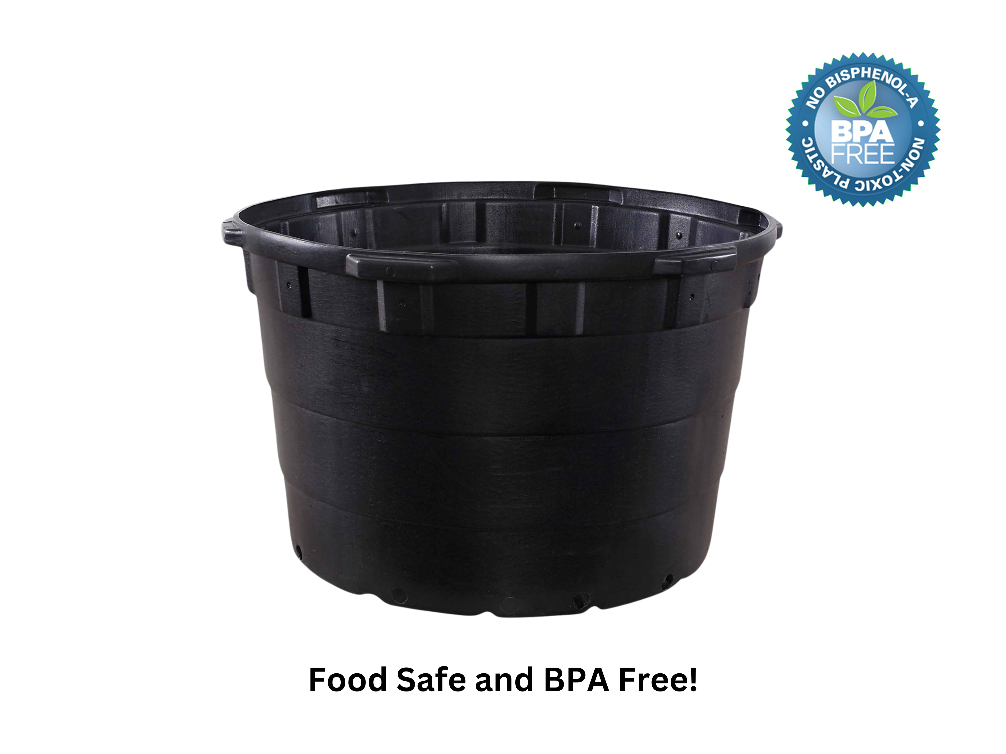 Viagrow 65 gal. 32 in. L x 21 in. W Black Indoor/Outdoor Plastic Nursery Pot
