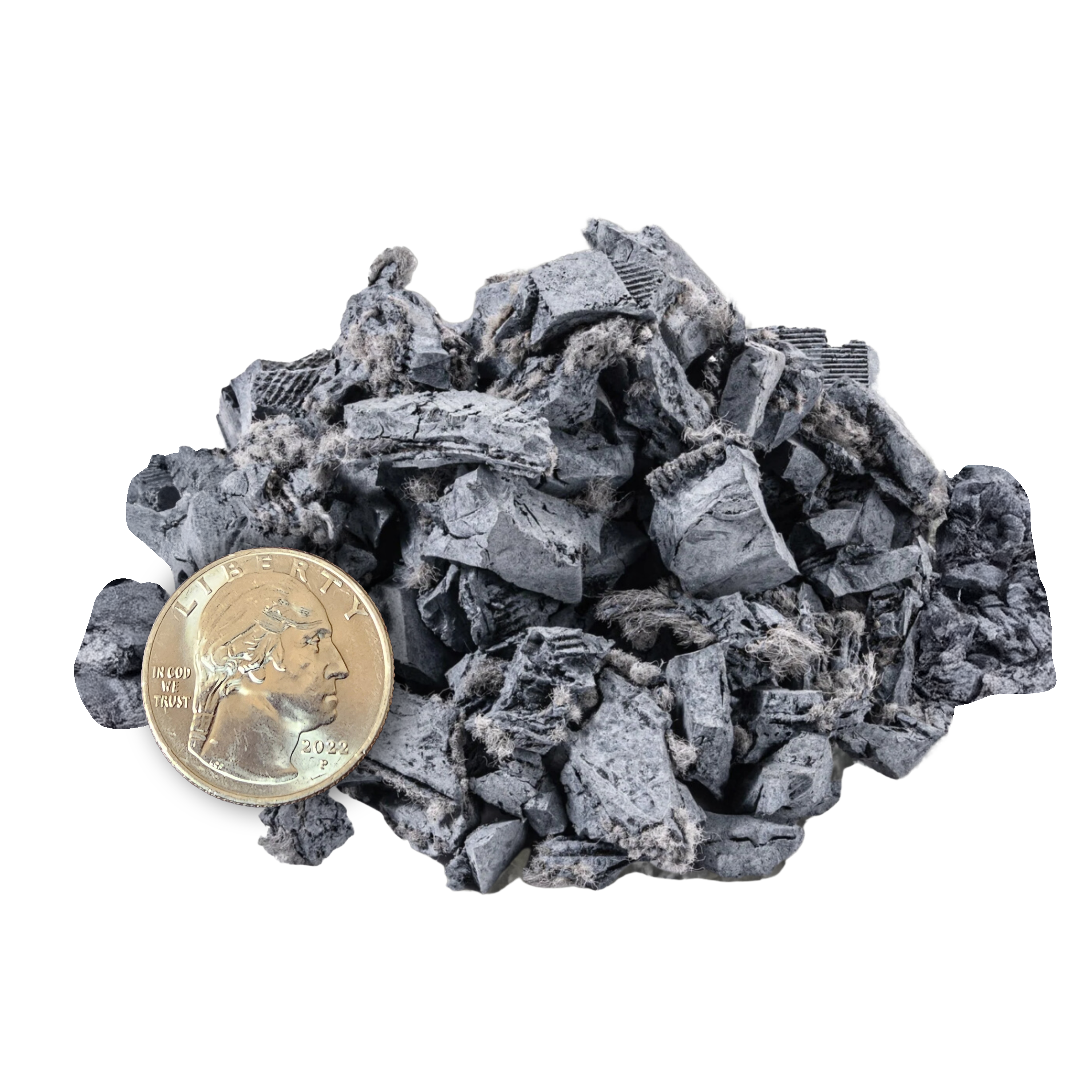 Viagrow Silver Rubber Playground and Landscape Mulch, 1.5 cu. ft. Bag (11.2 gal / 42.3 L)