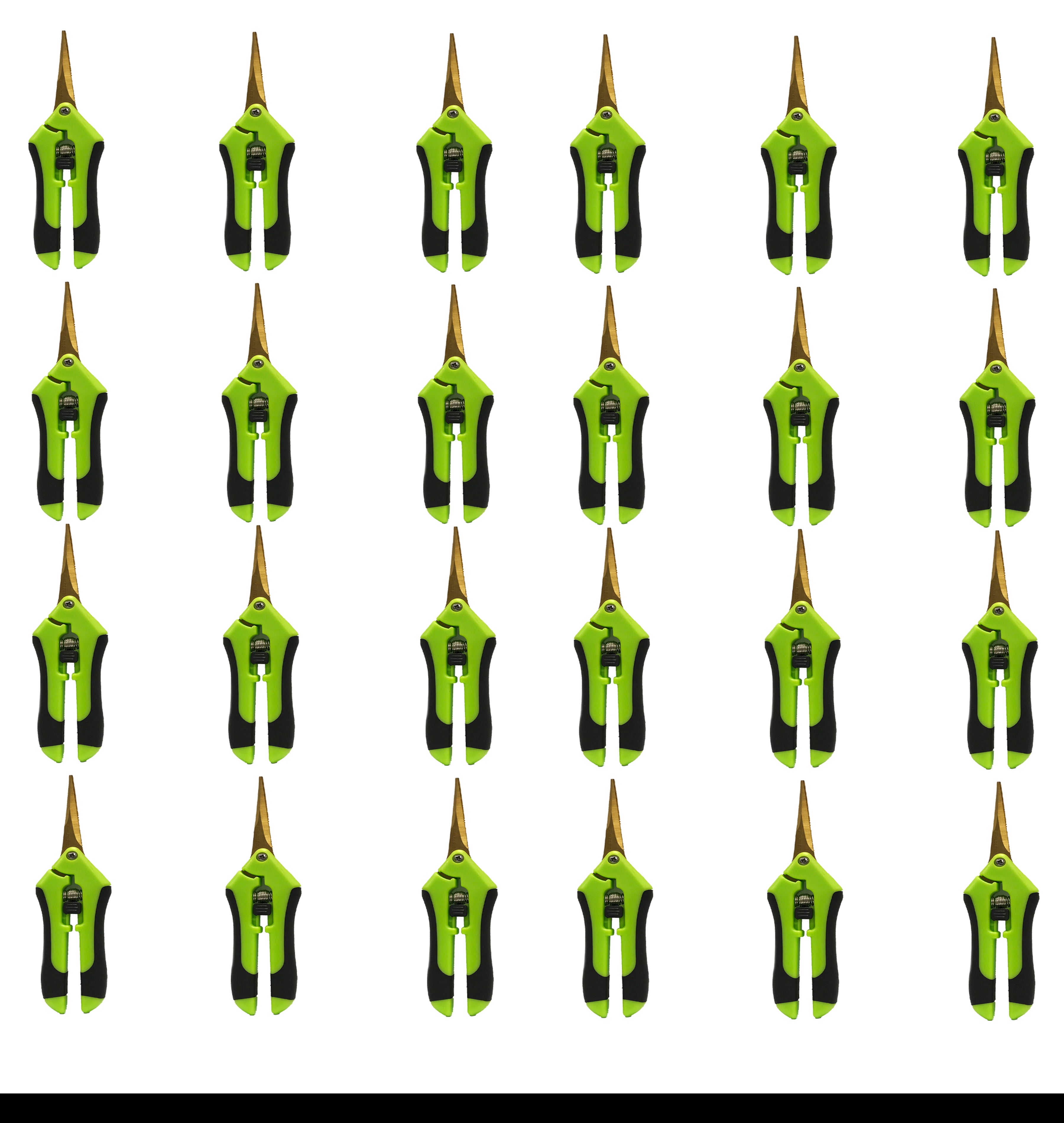 Viagrow Non Soft Grip Micro-Tip Pruning Snip Anti Resin Stick Shears, Straight