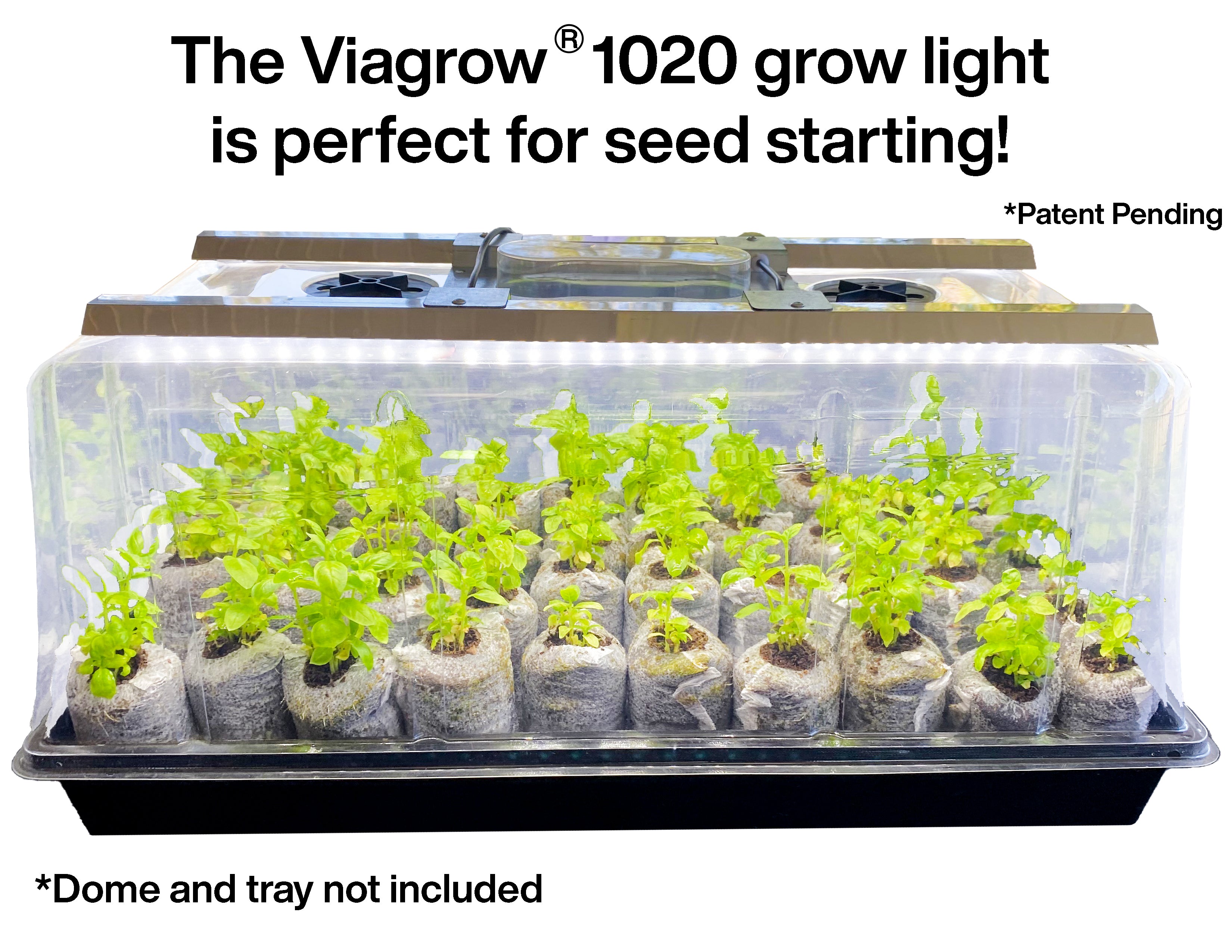 Viagrow 1020 Seedling Station LED, Full-Spectrum Grow Light for Germinating Seeds (Units)