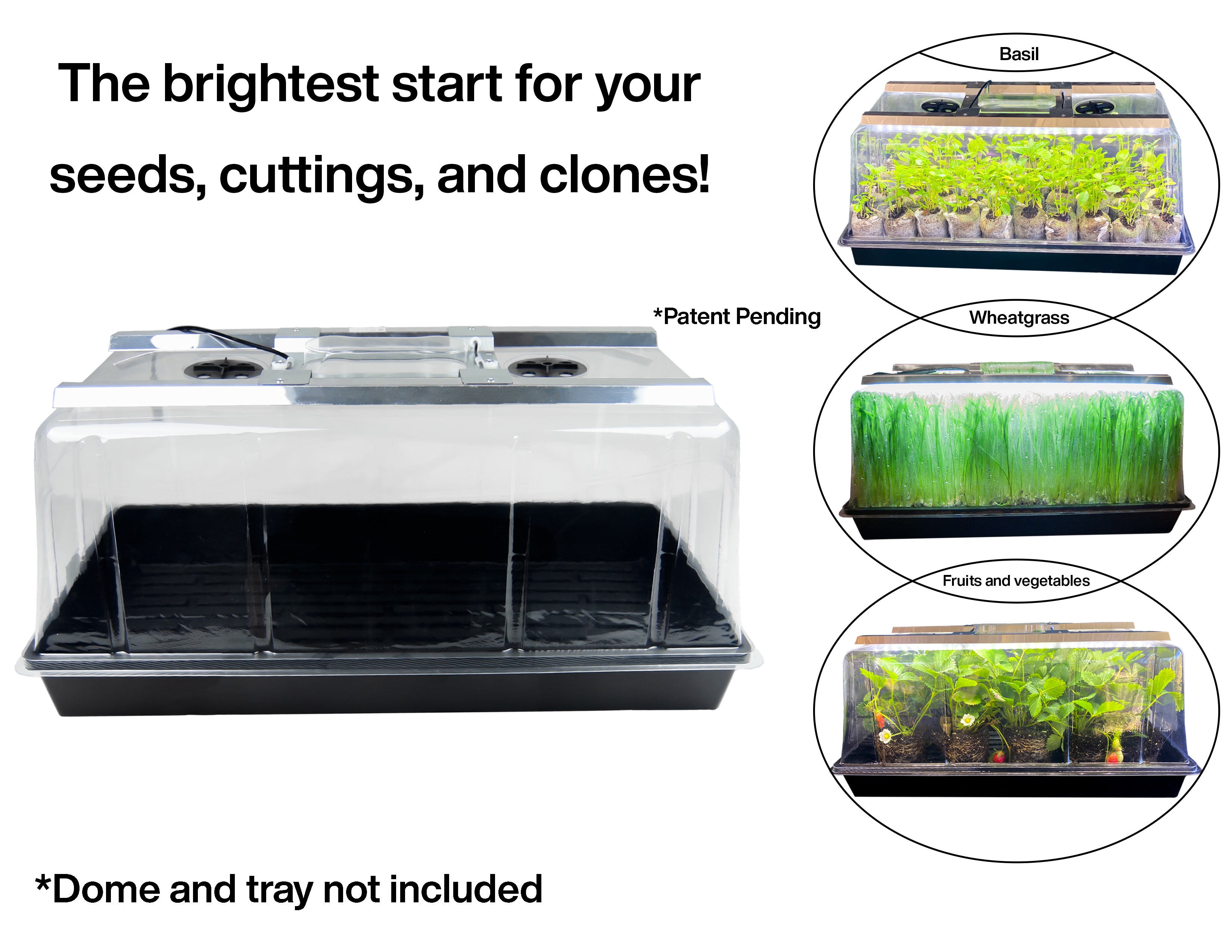 Viagrow 1020 Seedling Station LED, Full-Spectrum Grow Light for Germinating Seeds (Units)