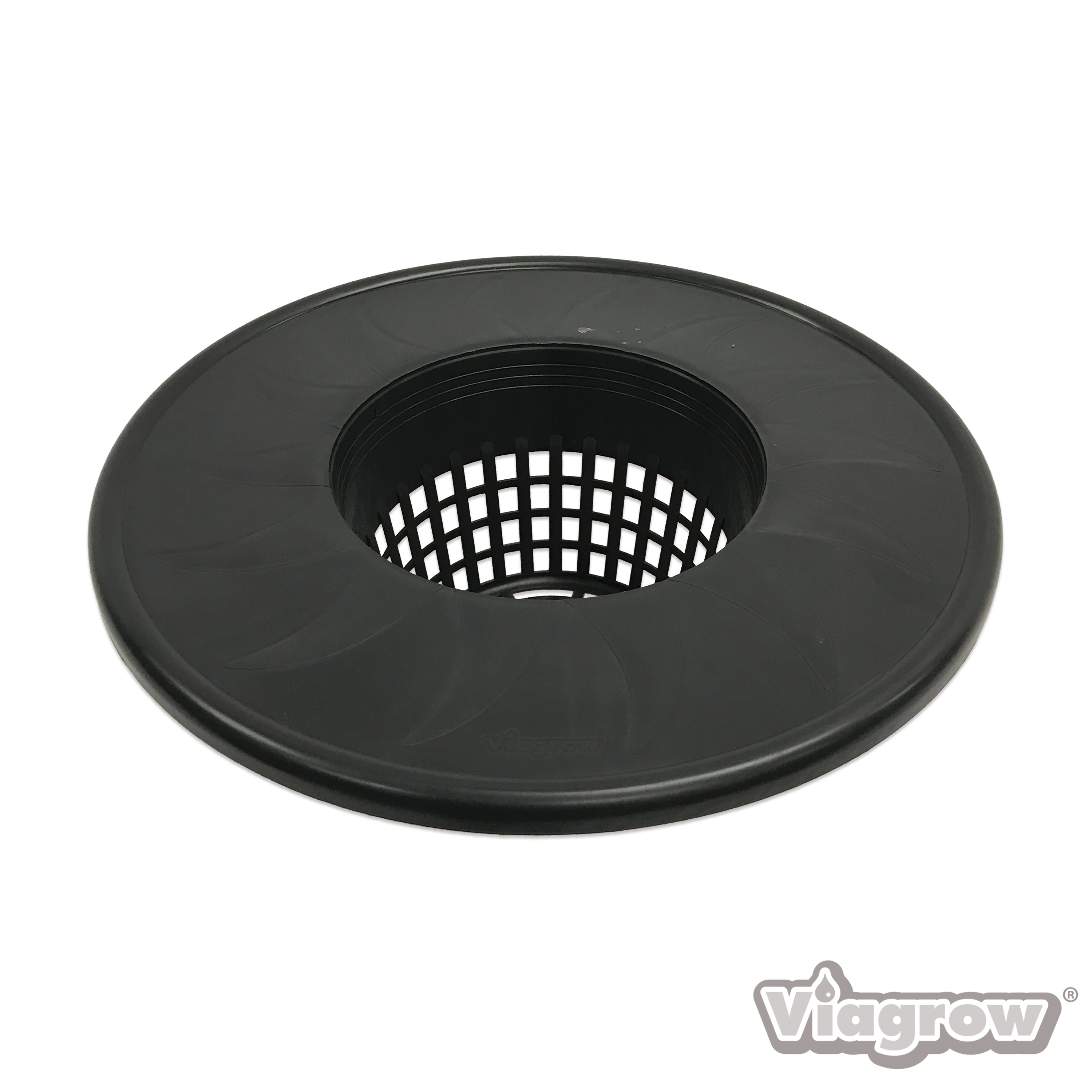 Viagrow 6 in. Mesh Pot Bucket Lid Insert for 3.5 & 5 Gal. Hydroponic Buckets – Black Plastic Net Cup, 6 in. x 4.5 in. Deep (Packs)
