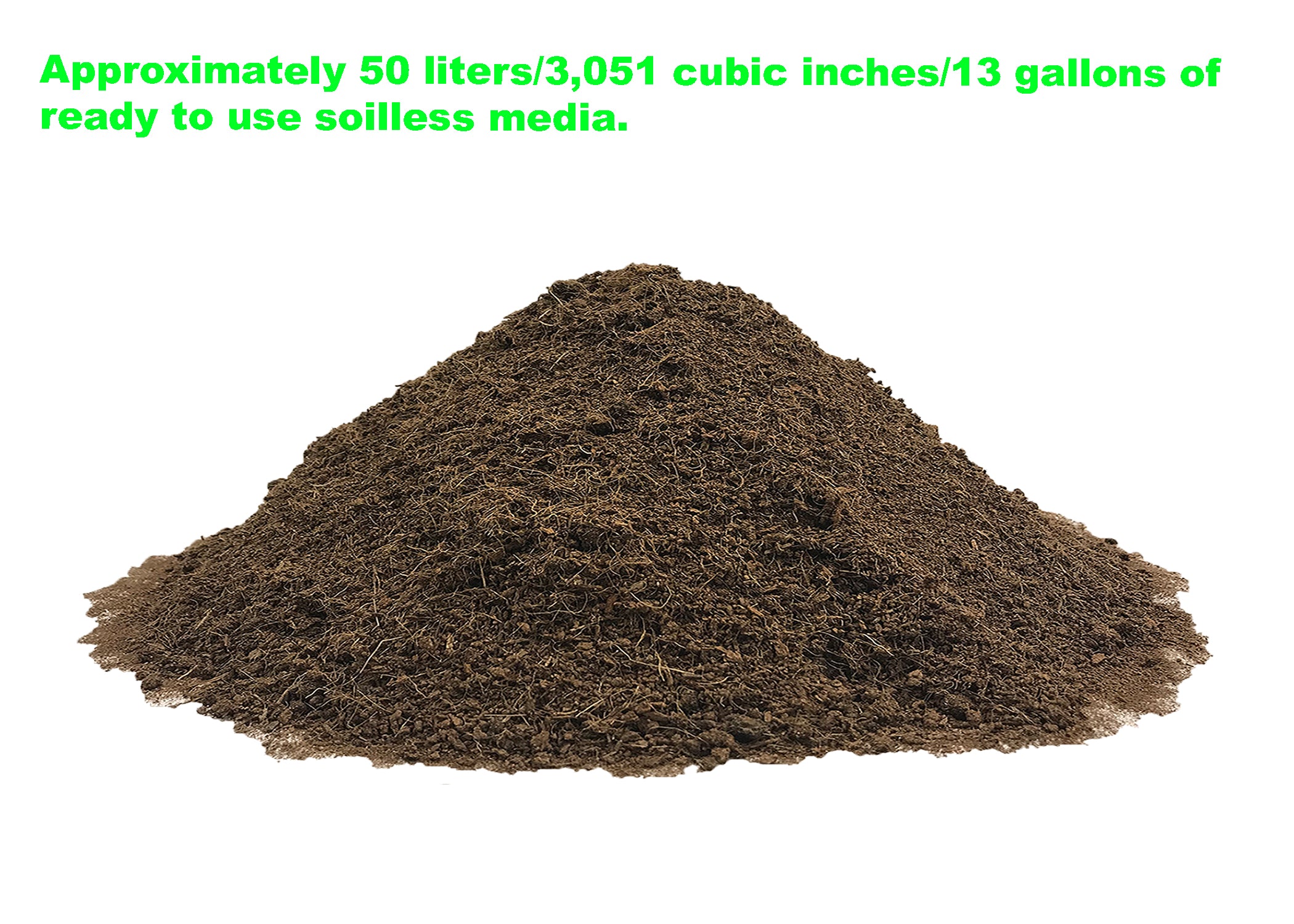 Viagrow 1.5 cu. ft. (50L) Loose Coconut Coir Soilless Grow Media 65-Pallet