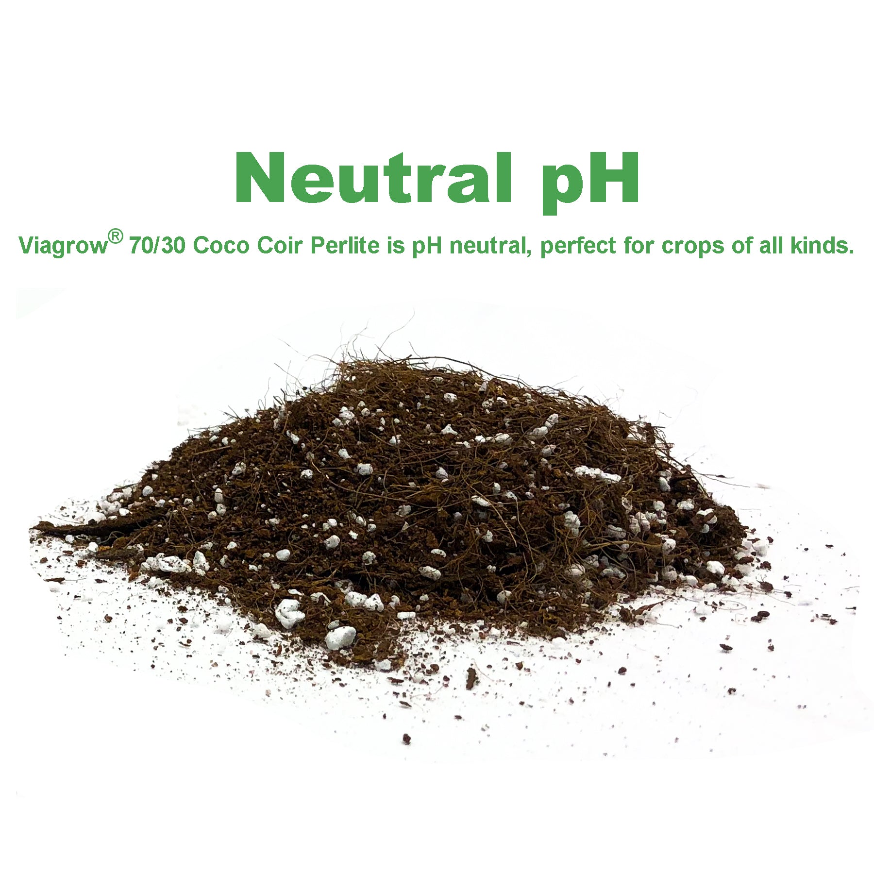 Viagrow 1.7 cu. ft. (50L) Coco Coir Plus Perlite Premium Grow Media (70% Coir and 30% Perlite) 72-Pallet