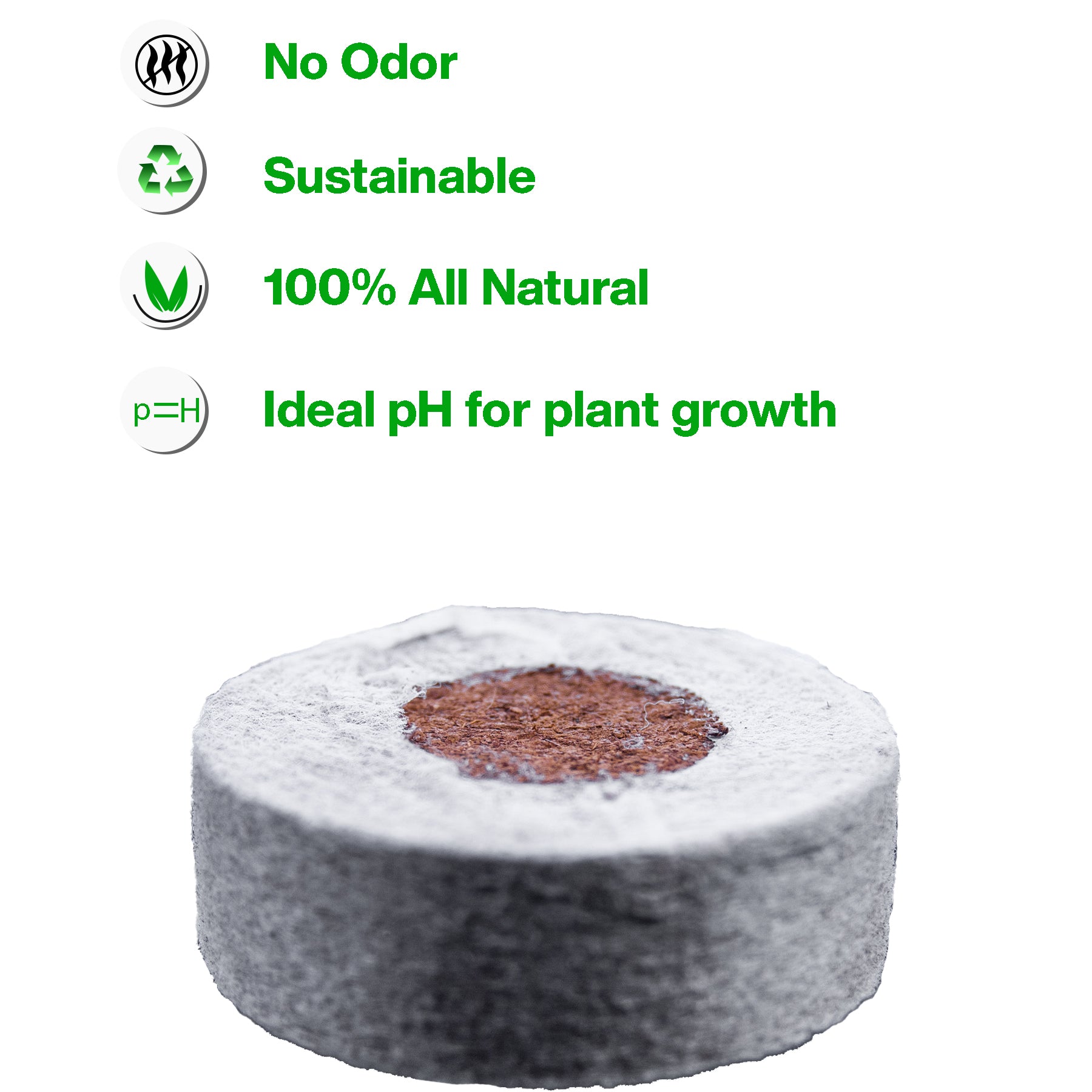 Viagrow 50pc Coco Coir Seed Starter Plugs 50mm Brown Expandable Discs Indoor/Outdoor Growing Medium with Biodegradable Design 14-Case