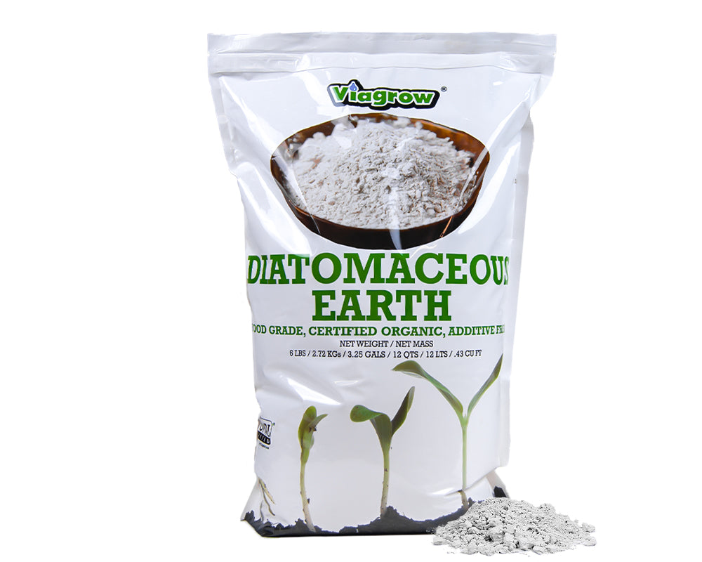 Viagrow 6 lb. Food Grade Diatomaceous Earth Natural Soil Amendment and Household Deodorizer