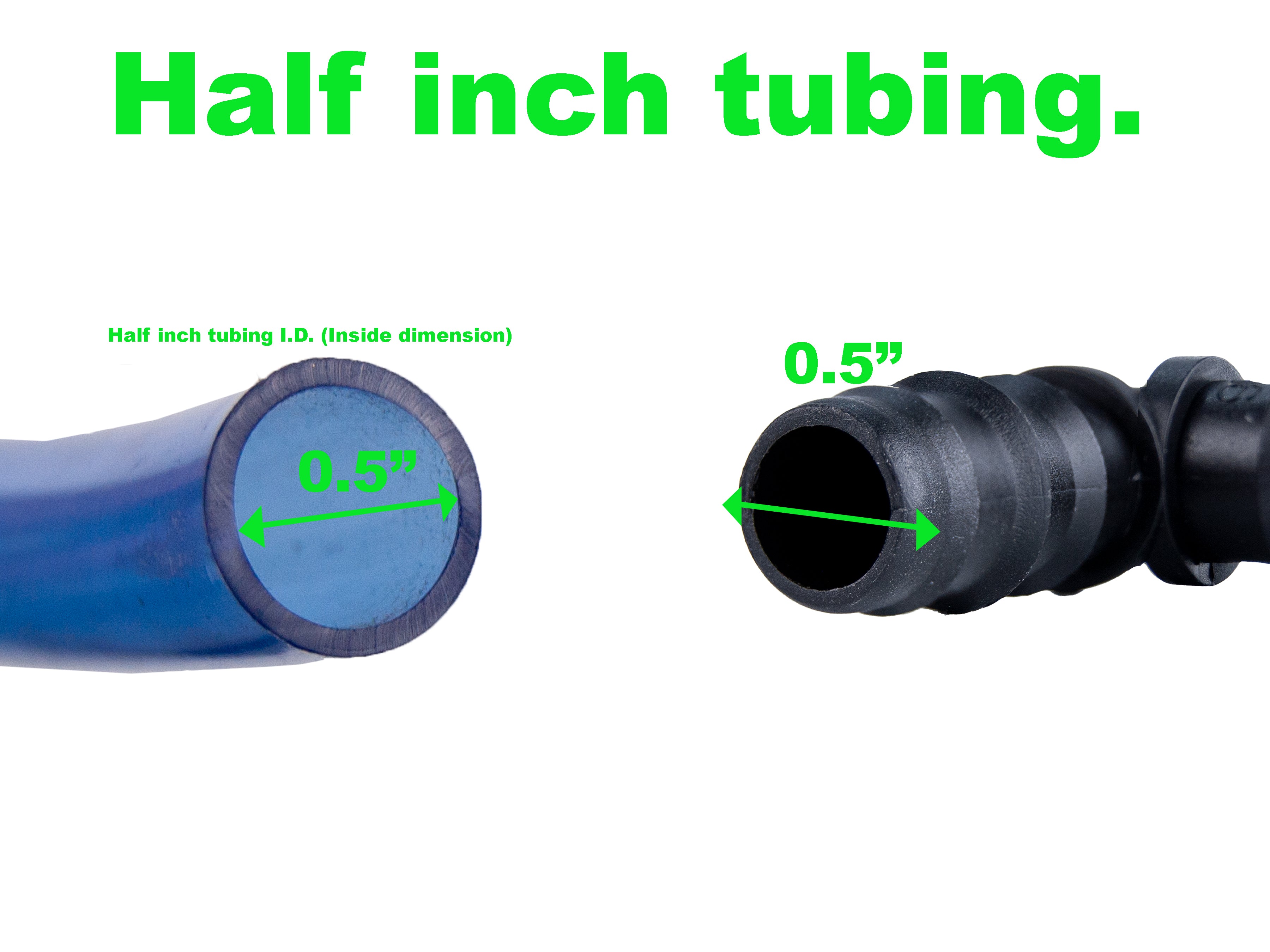 Viagrow 1/2 in. Barbed Elbow Connector – 90° Drip Irrigation Fitting for Hydroponics & Water Lines, Black (50-Pieces)