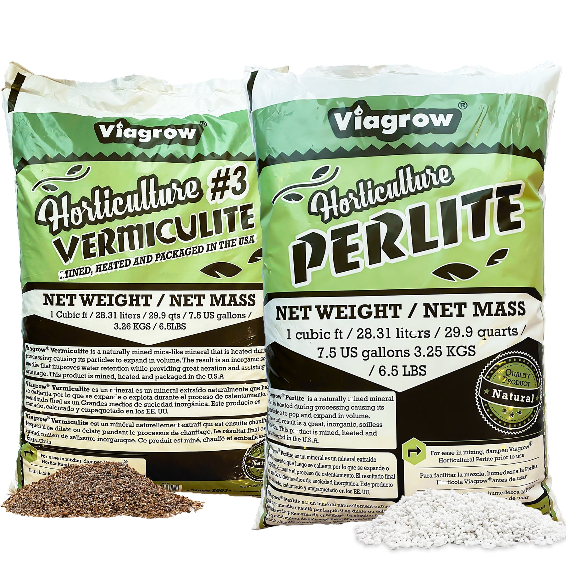 Viagrow 1 cu. ft. Perlite and Vermiculite Blend Natural Soil Amendment