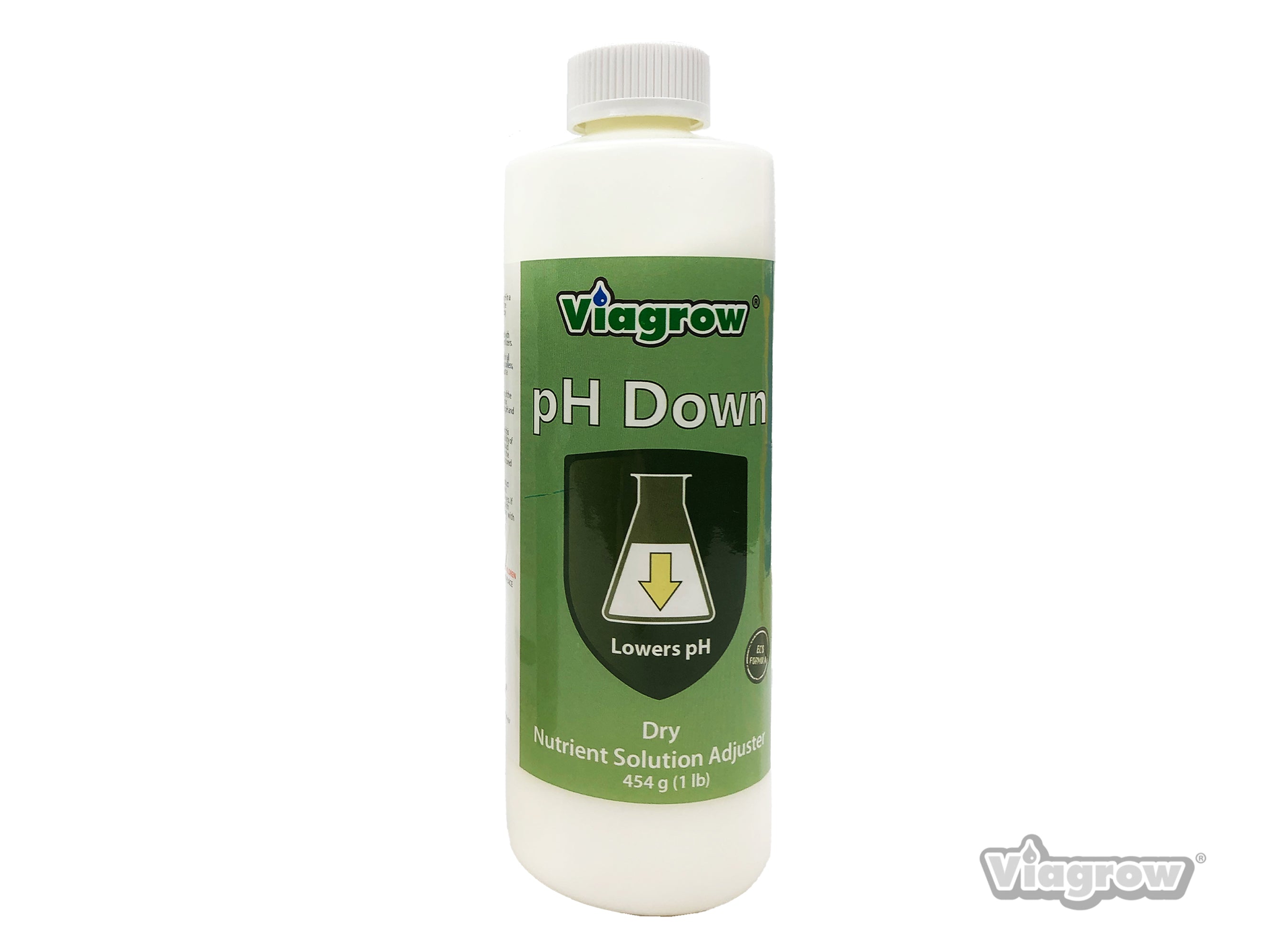 Viagrow Natural pH Down Adjusting Crystals 1 lb. Green Concentrate Application Type Nutrient Solution 48-Case