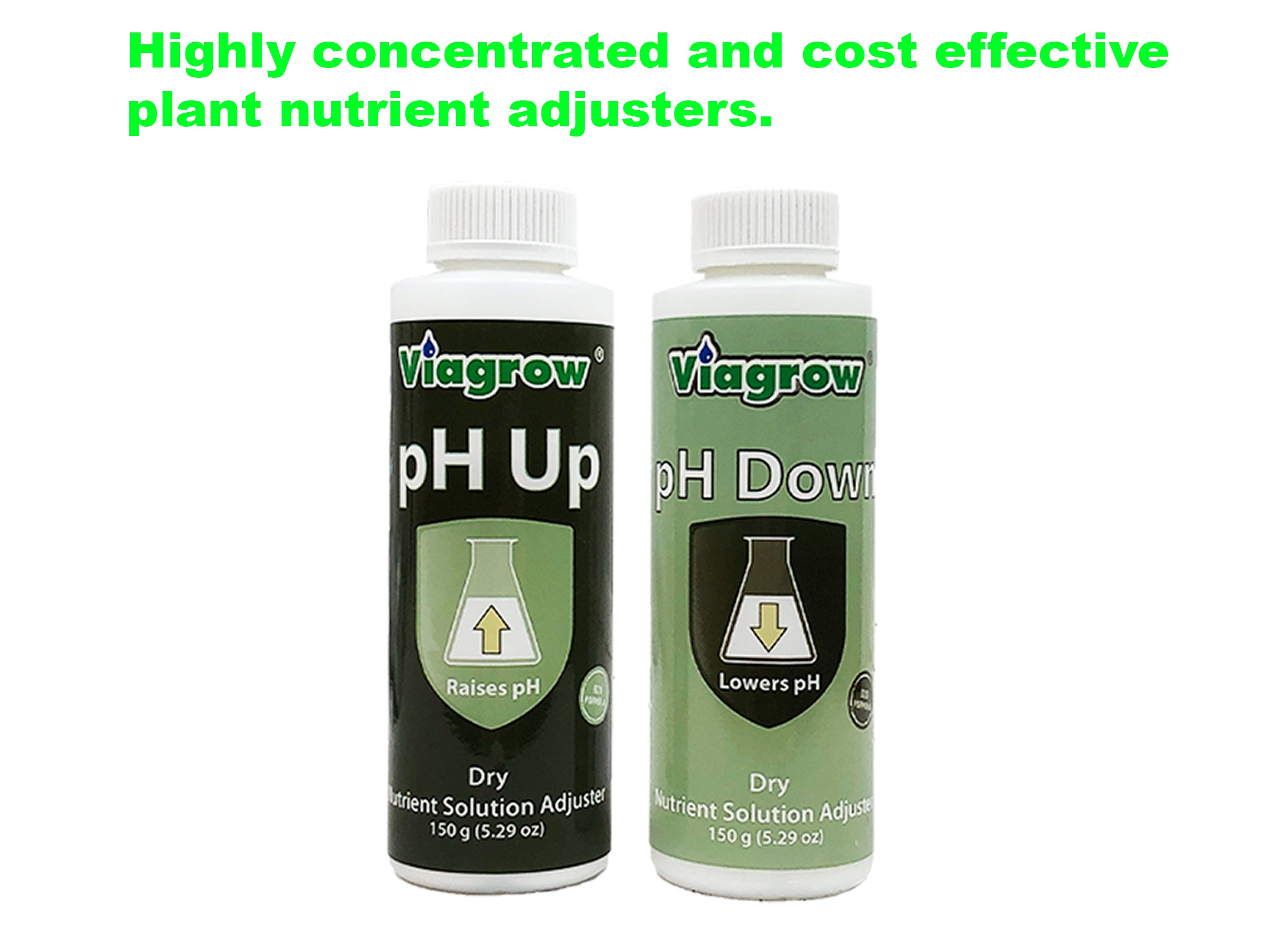 Viagrow pH Control Kit 1.4 oz. Organic Nutrient Solution Crystal Concentrate Application Type Tester and Adjuster