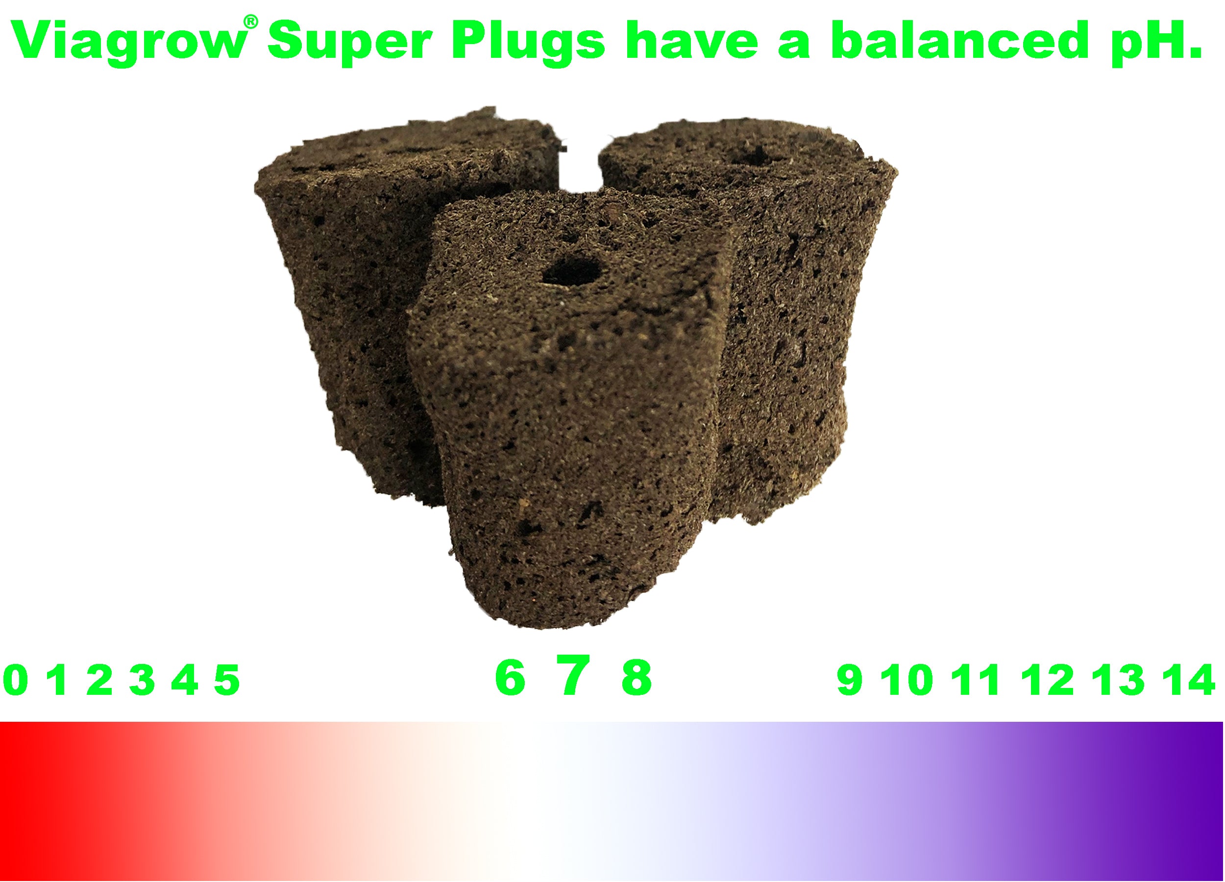 Viagrow 100pc Super Plug Seed Starter Plugs with PH