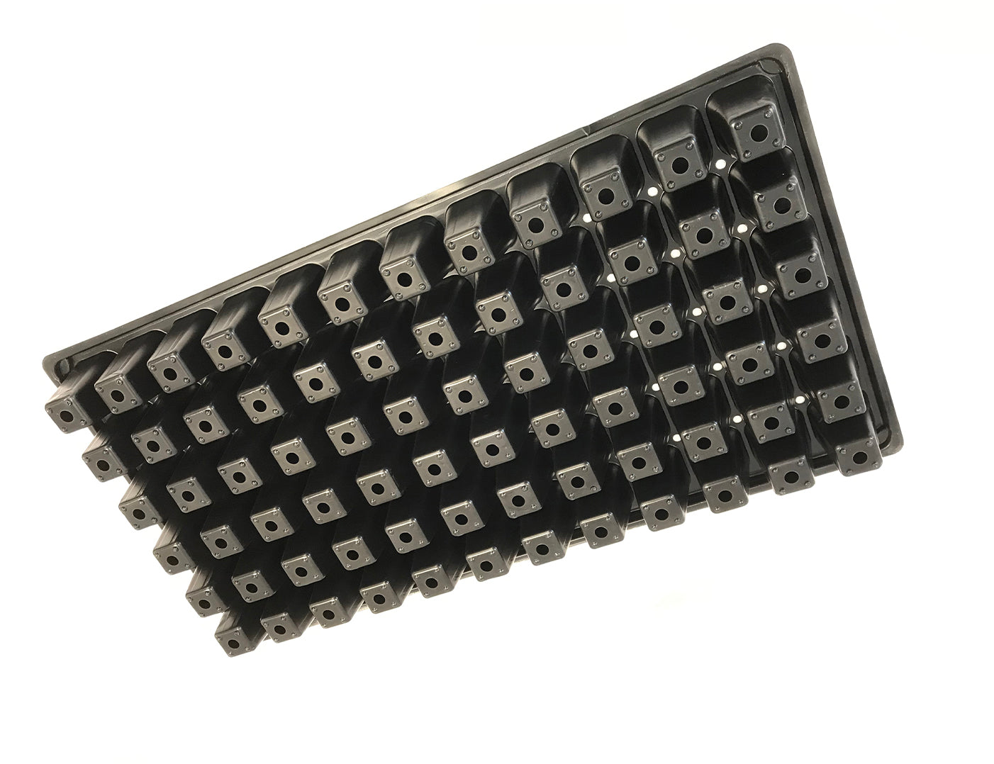 Viagrow 10 in. x 20 in. Black Plastic 72-Cell Garden Tray Inserts