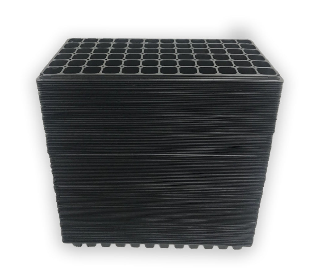Viagrow 10 in. x 20 in. Black Plastic 72-Cell Garden Tray Inserts