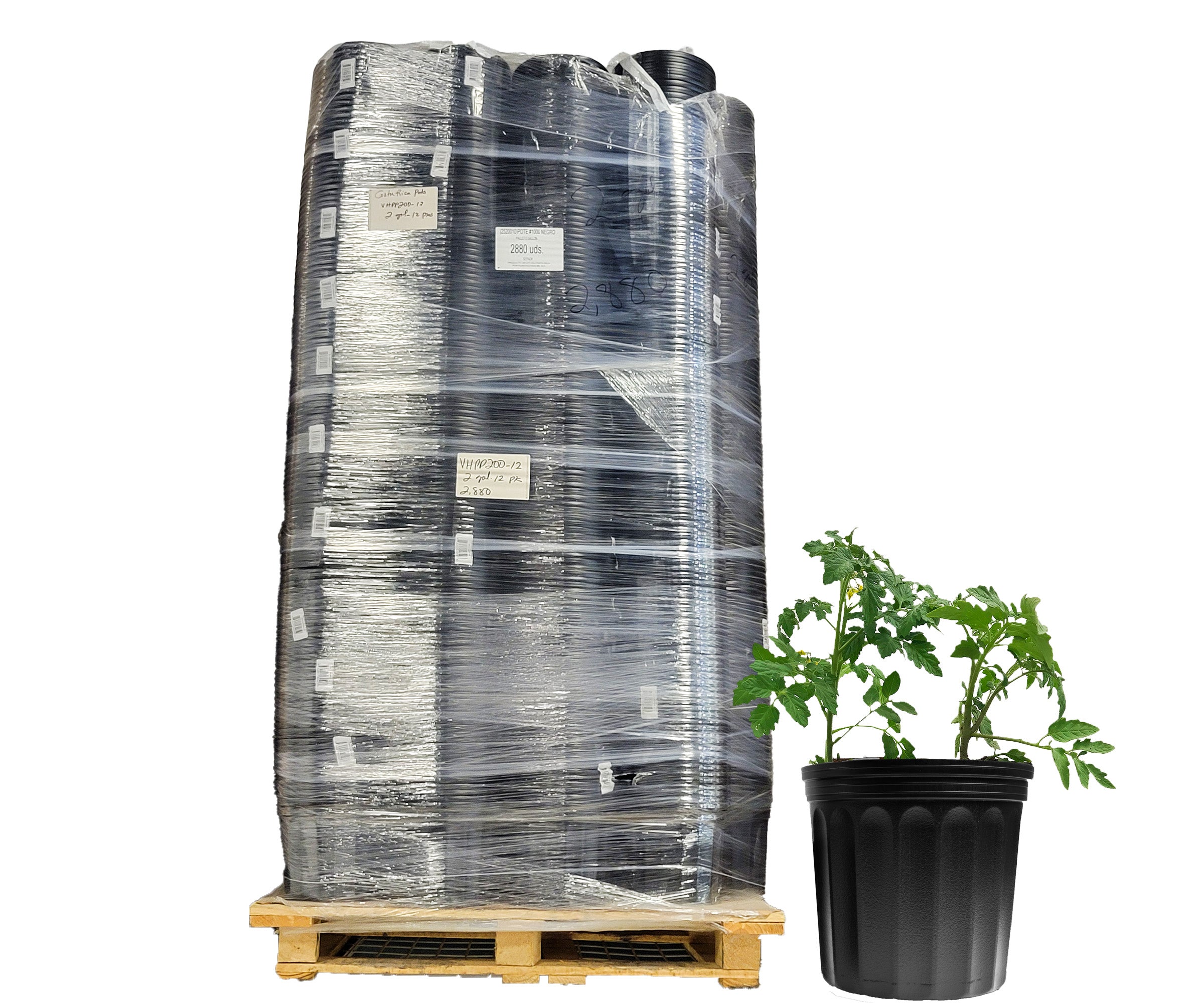 Viagrow 2 Gallon Nursery Pot Pallet (2,880 Per Pallet)