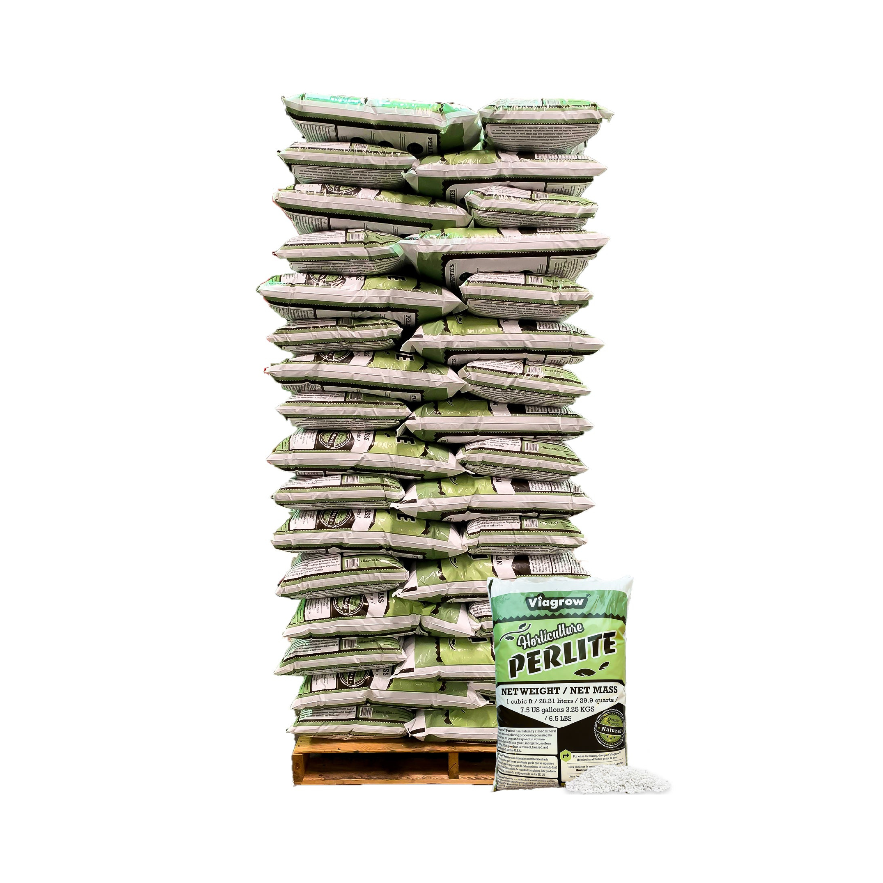 Viagrow 1 cu. ft. Horticultural Perlite White Natural Soil Amendment 80-Pallet