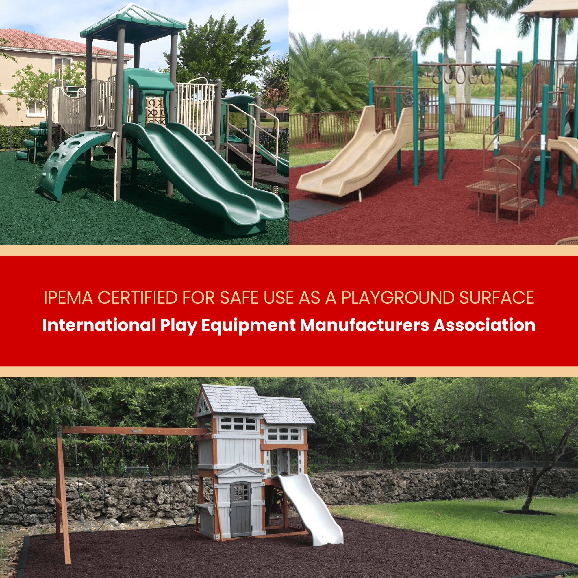 Viagrow Blue Rubber Playground and Landscape Mulc