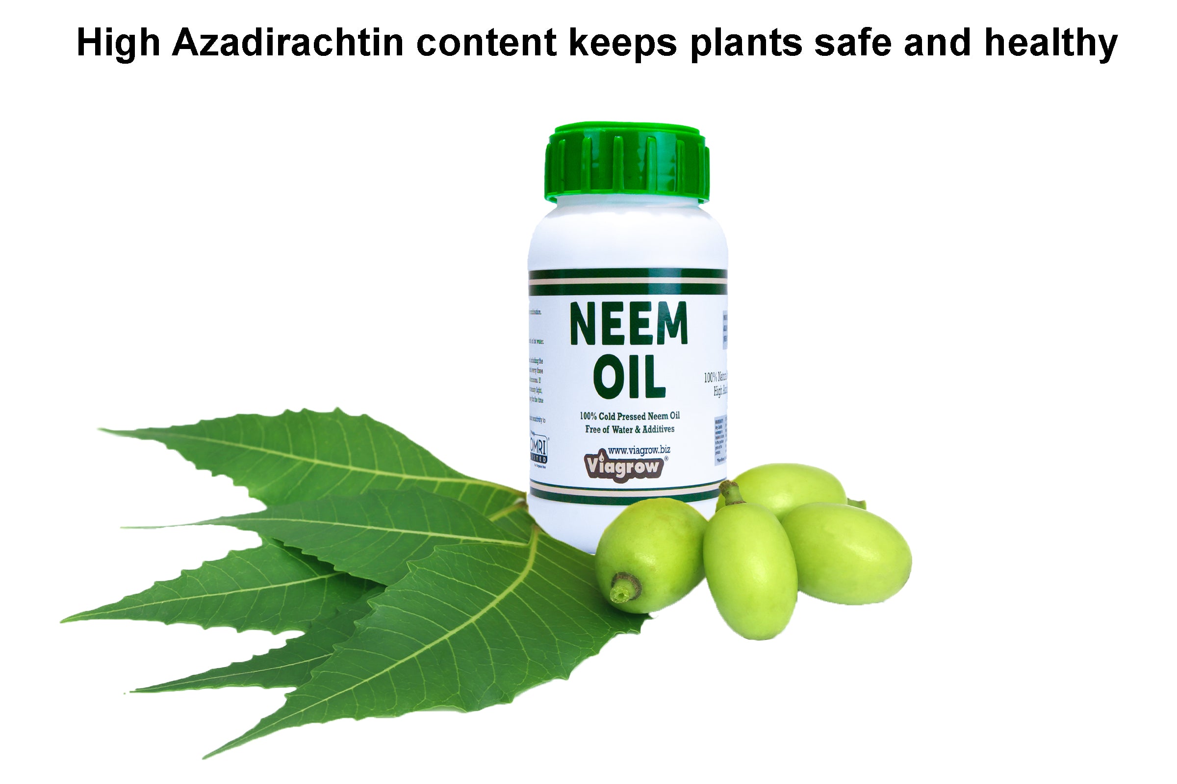 Viagrow Extracto de semilla de aceite de Neem prensado en frío, botella de 8 oz / caja de 40