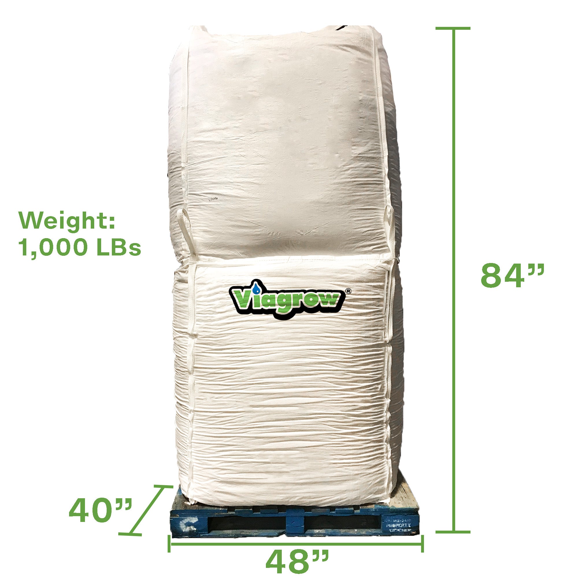 Viagrow Bulk Perlite Horticultural Grade, 128 cubic ft / Tote Ships on Pallet only / Truck delivery