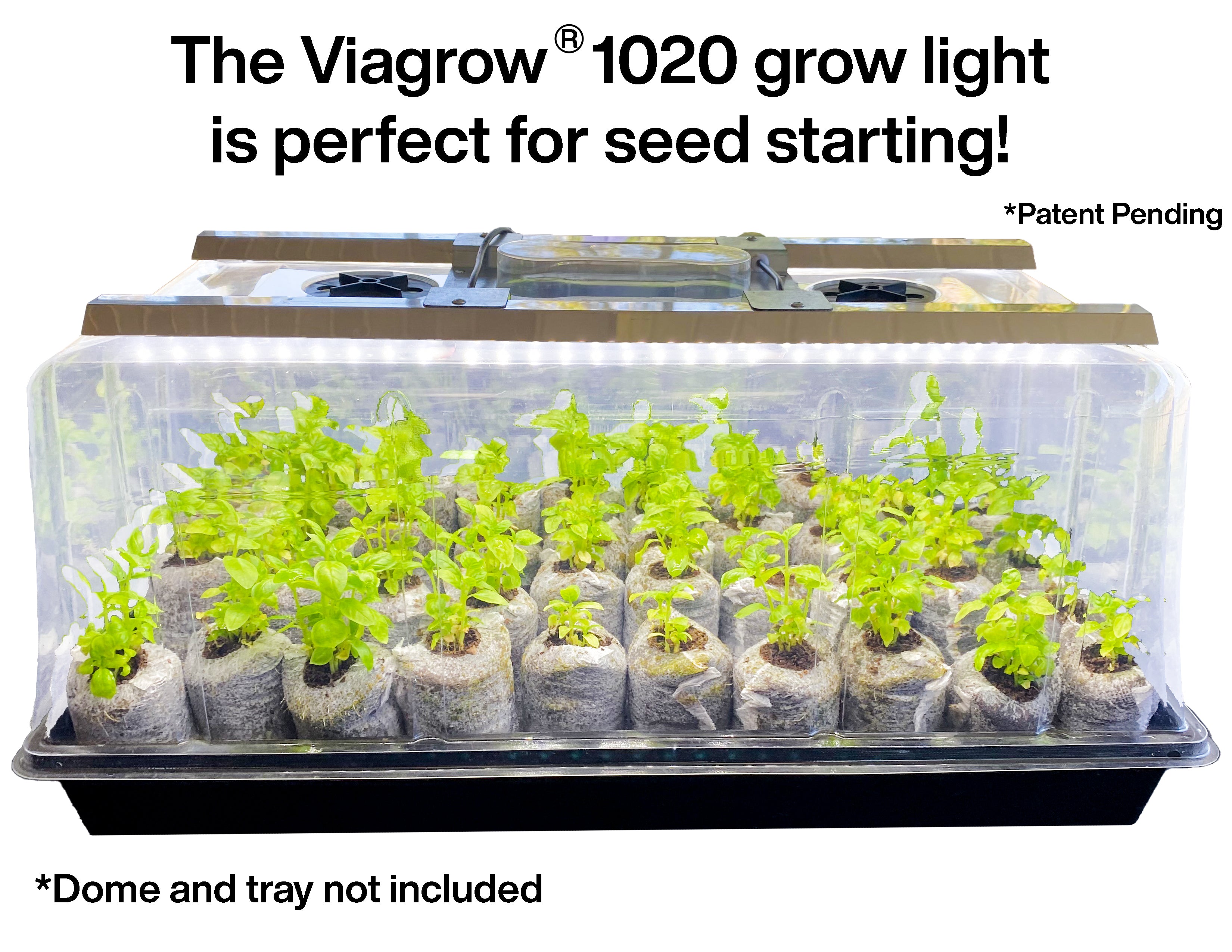 Viagrow 1020 Seedling Station LED, Full-Spectrum Grow Light for Germinating Seeds