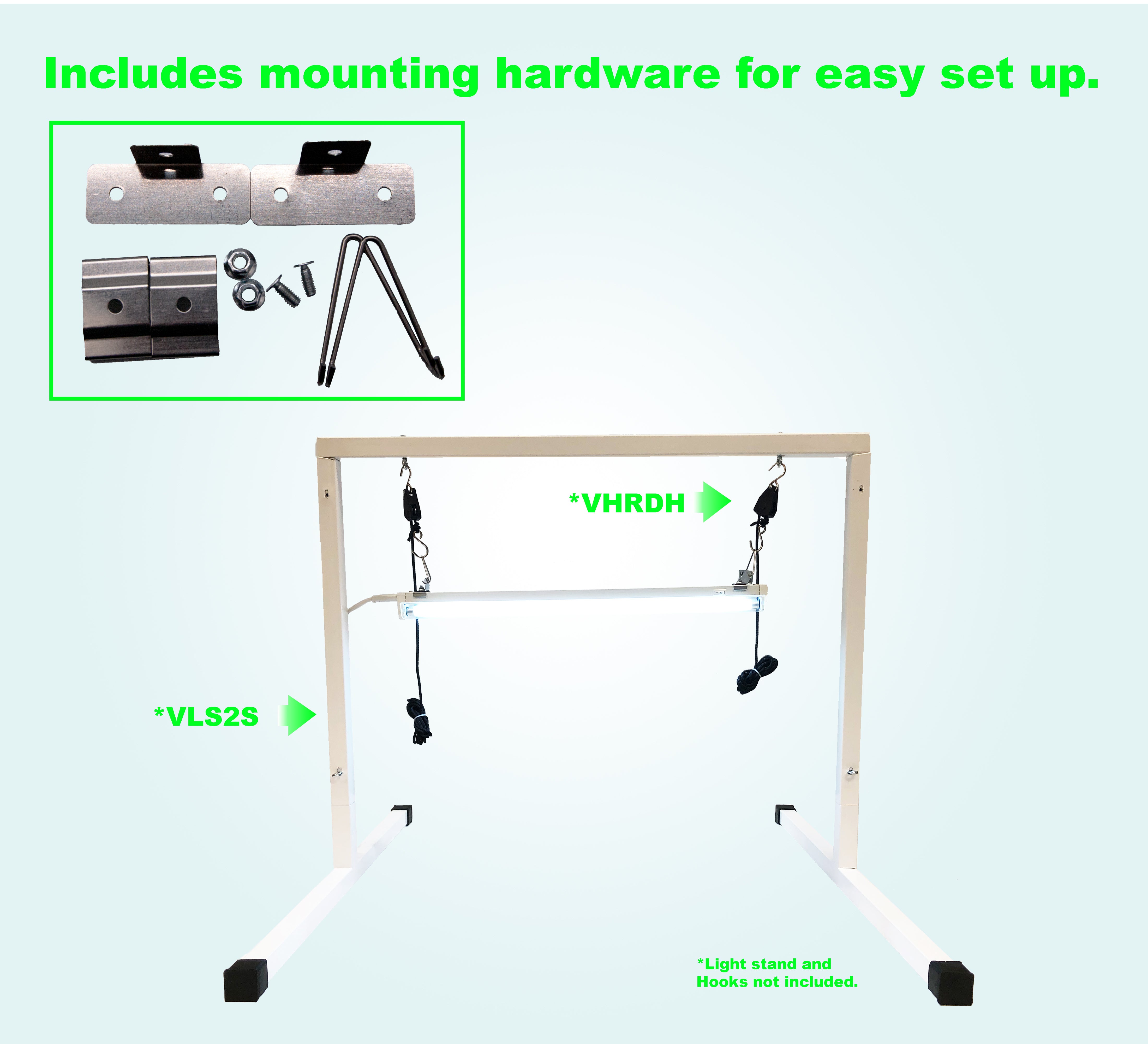 ViaVolt 2 FT. T5 High 1-Bulb Output Fluorescent Grow Light Fixture