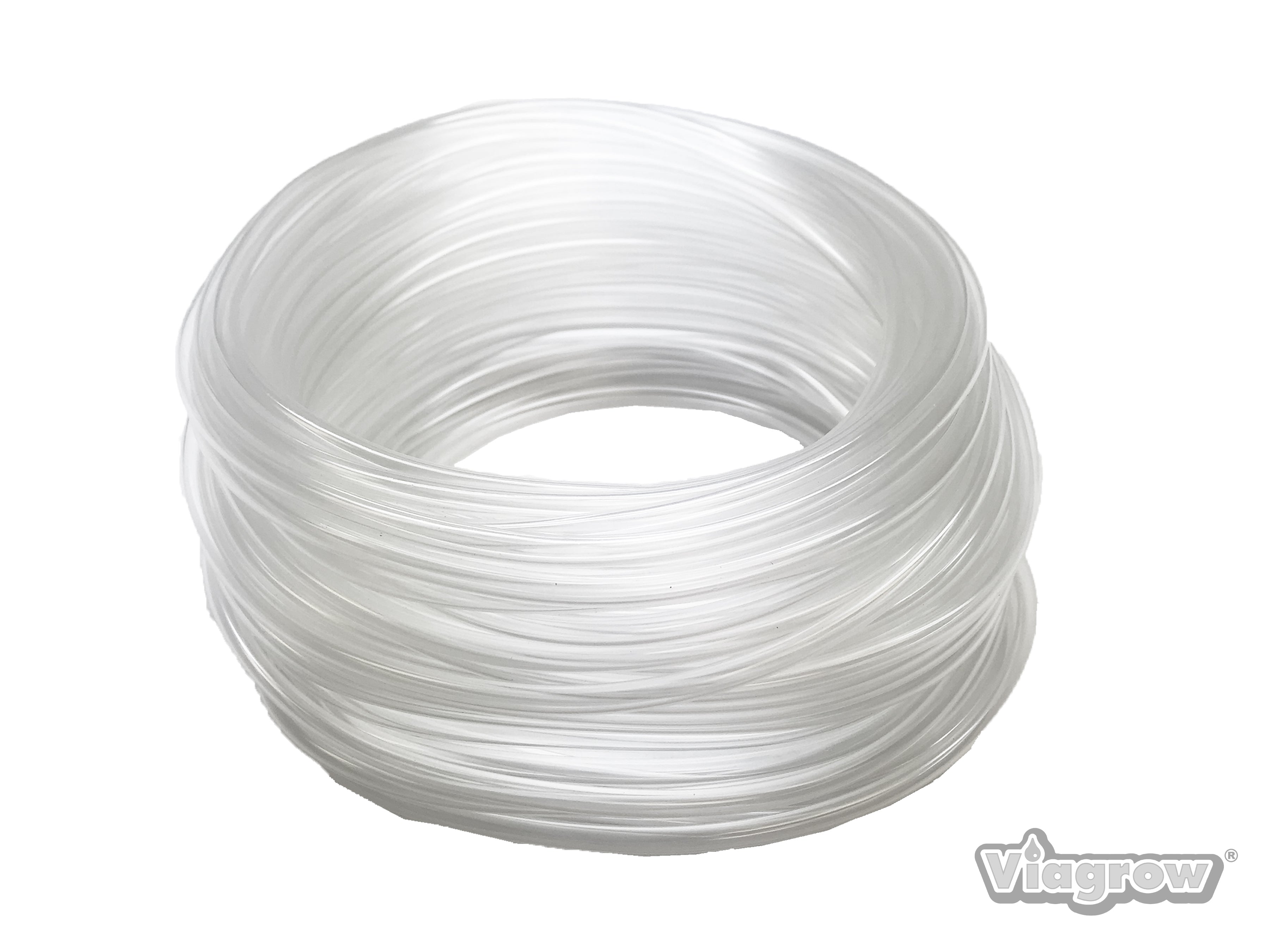 Viagrow Vinyl Irrigation Tubing (100ft, 3/16in ID-1/4in OD), Clear