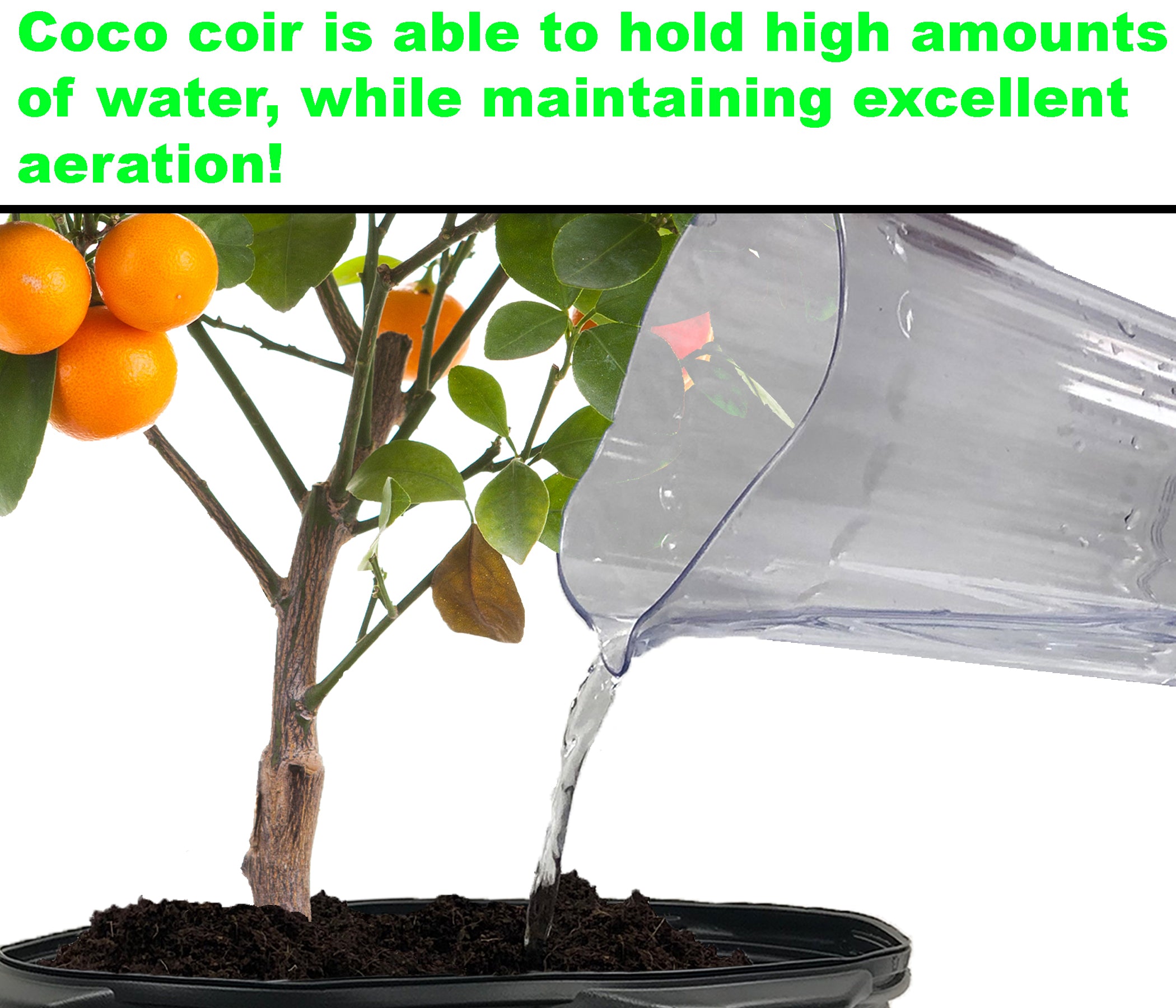 Viagrow 1.5CU. FT. (50L) Coconut Coir Soilless Grow Media Bag, Loose