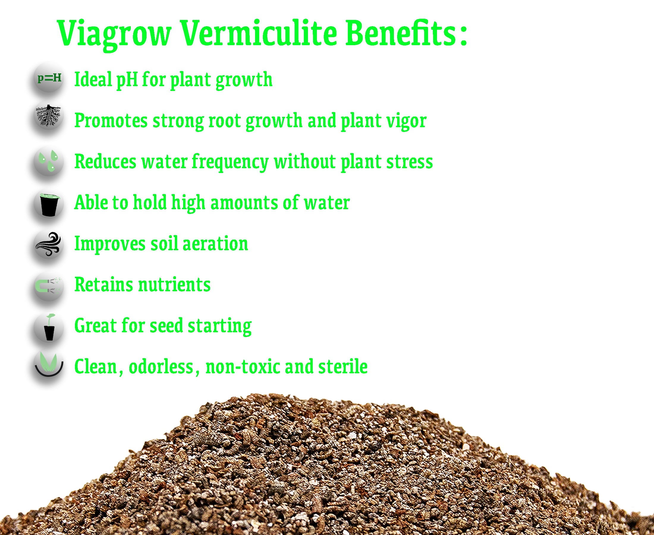 Bulk Horticultural Vermiculite 130 Cubic ft Tote / Ships on pallet only / truck delivery