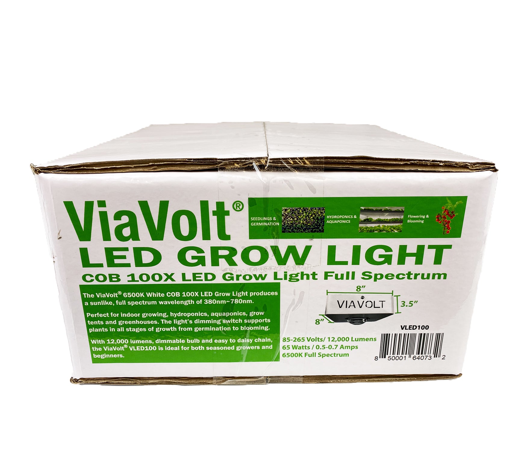 Viavolt 100X LED Grow Light COB with Cree LED Chip and Full Spectrum 6500K / 65w