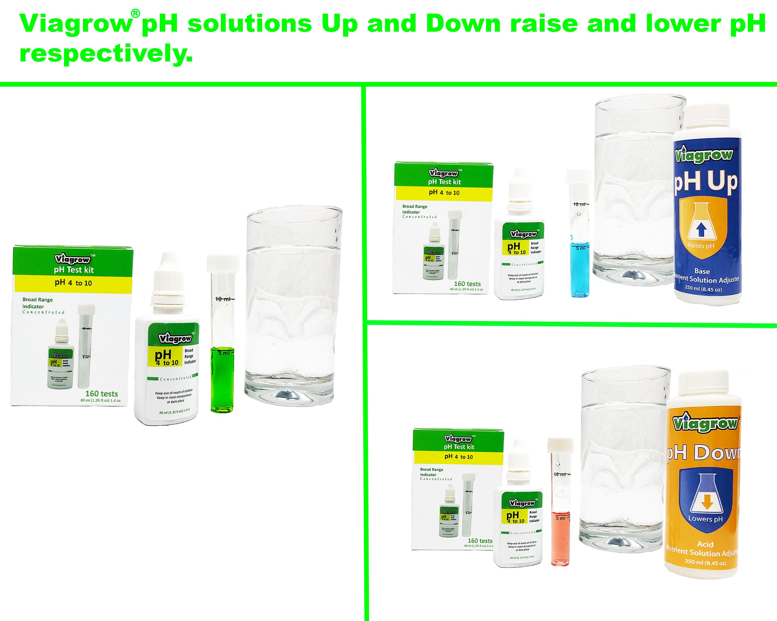 Viagrow pH Up and Down Control and Testing Kit