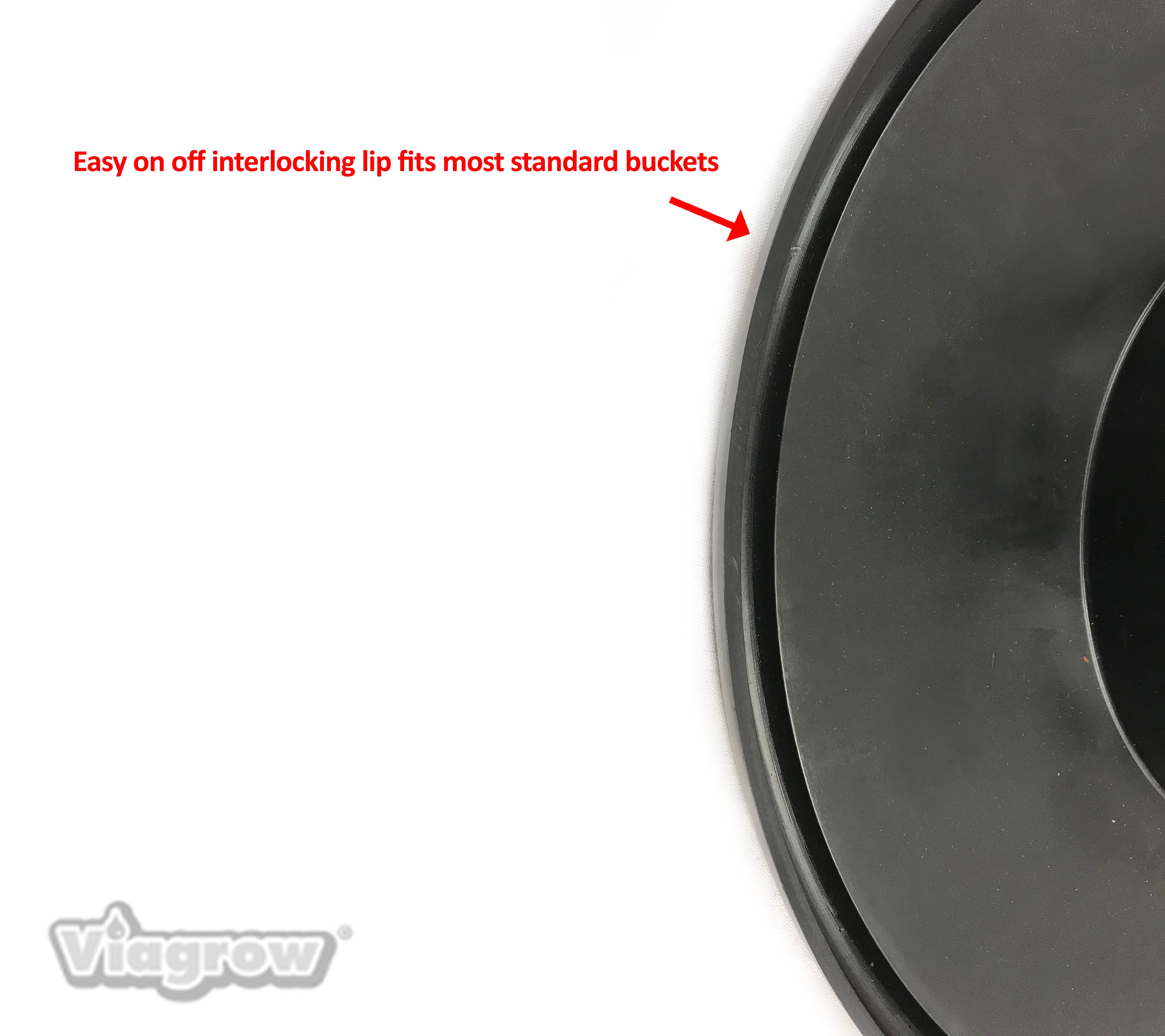 Viagrow DWC Hydroponic 6 in. Mesh Pot Bucket Lid Kit 