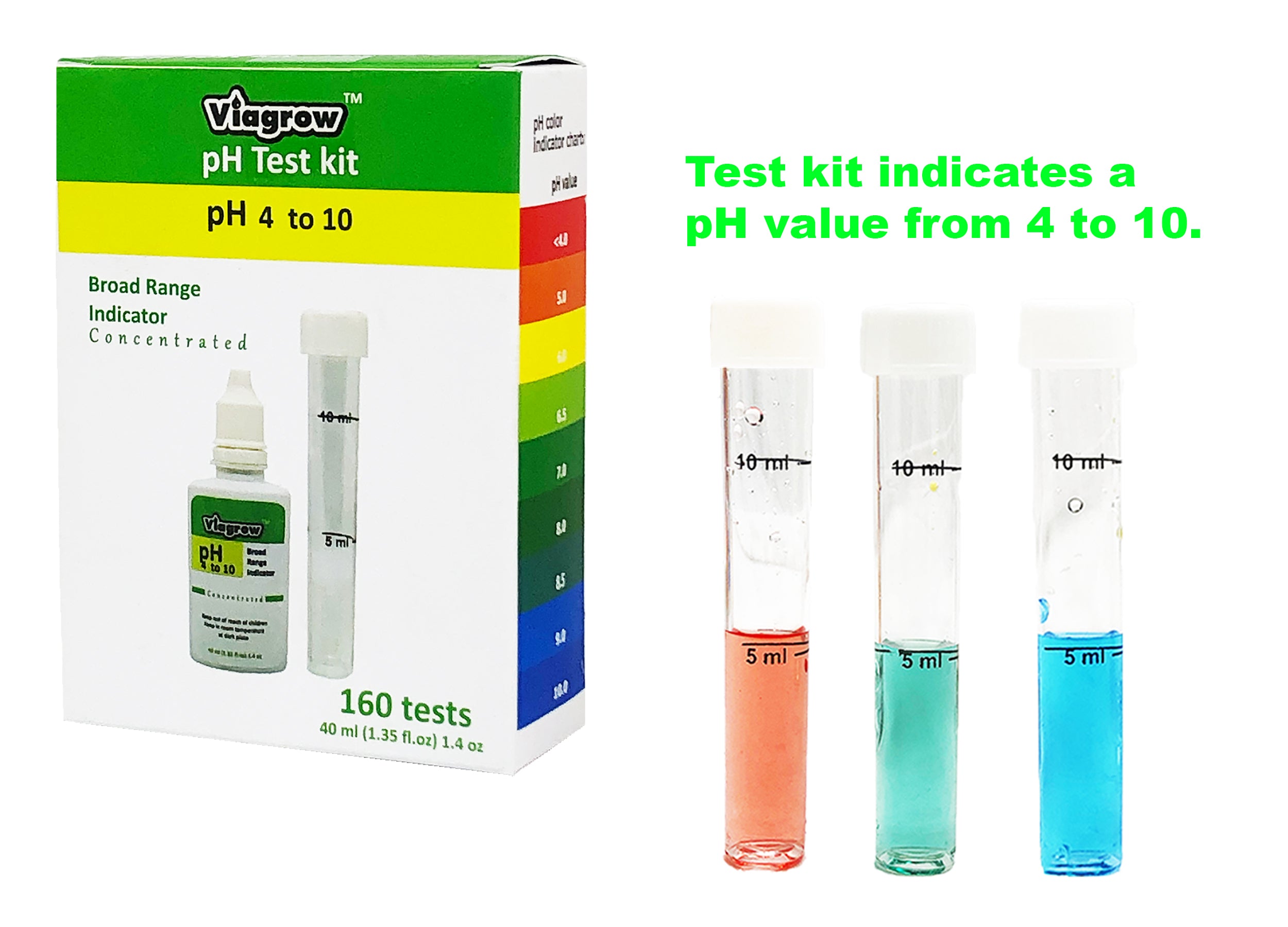 Viagrow Complete Testing & Adjusting pH Control Kit, Crystal